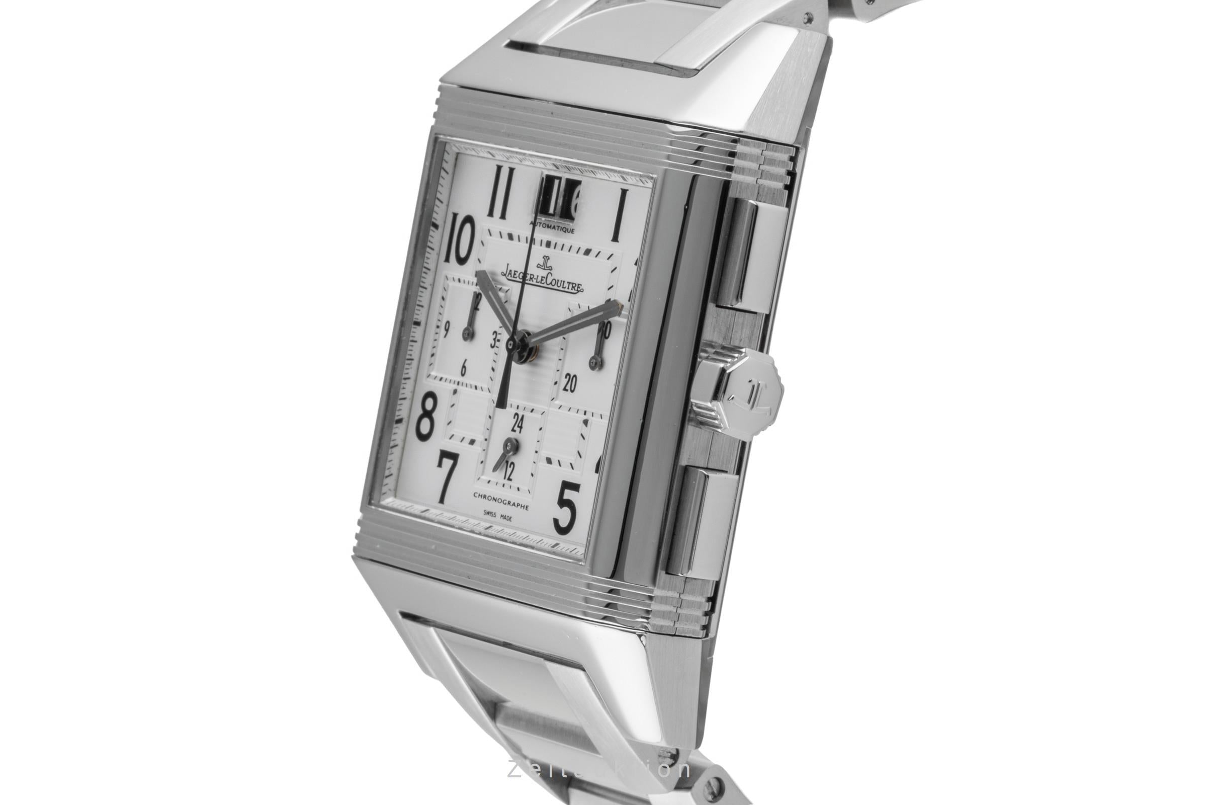 Jaeger LeCoultre Reverso chronographe acier automatique montre pour hommes Q7018120 , 230.8.45  [2503755]