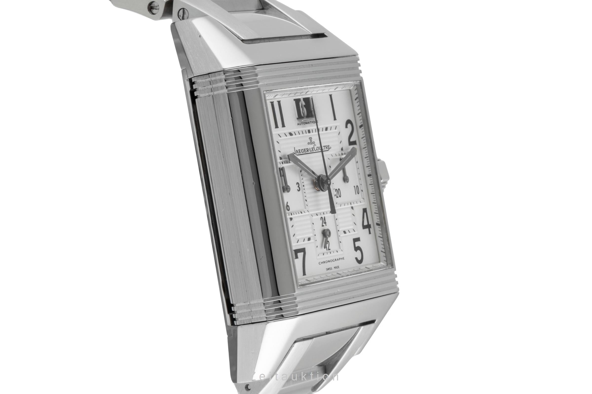 Jaeger LeCoultre Reverso chronographe acier automatique montre pour hommes Q7018120 , 230.8.45  [2503755]