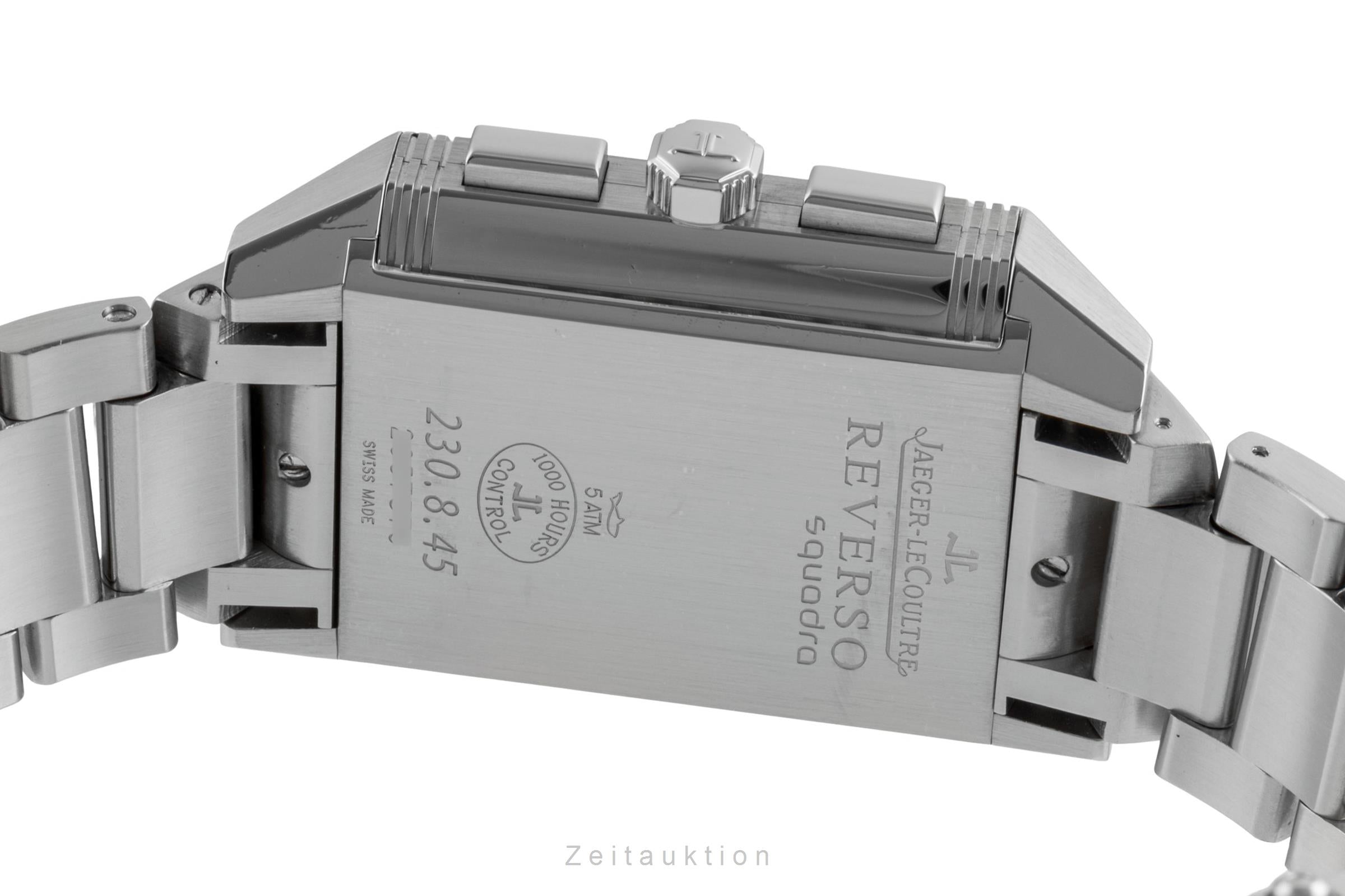 Jaeger LeCoultre Reverso chronographe acier automatique montre pour hommes Q7018120 , 230.8.45  [2503755]
