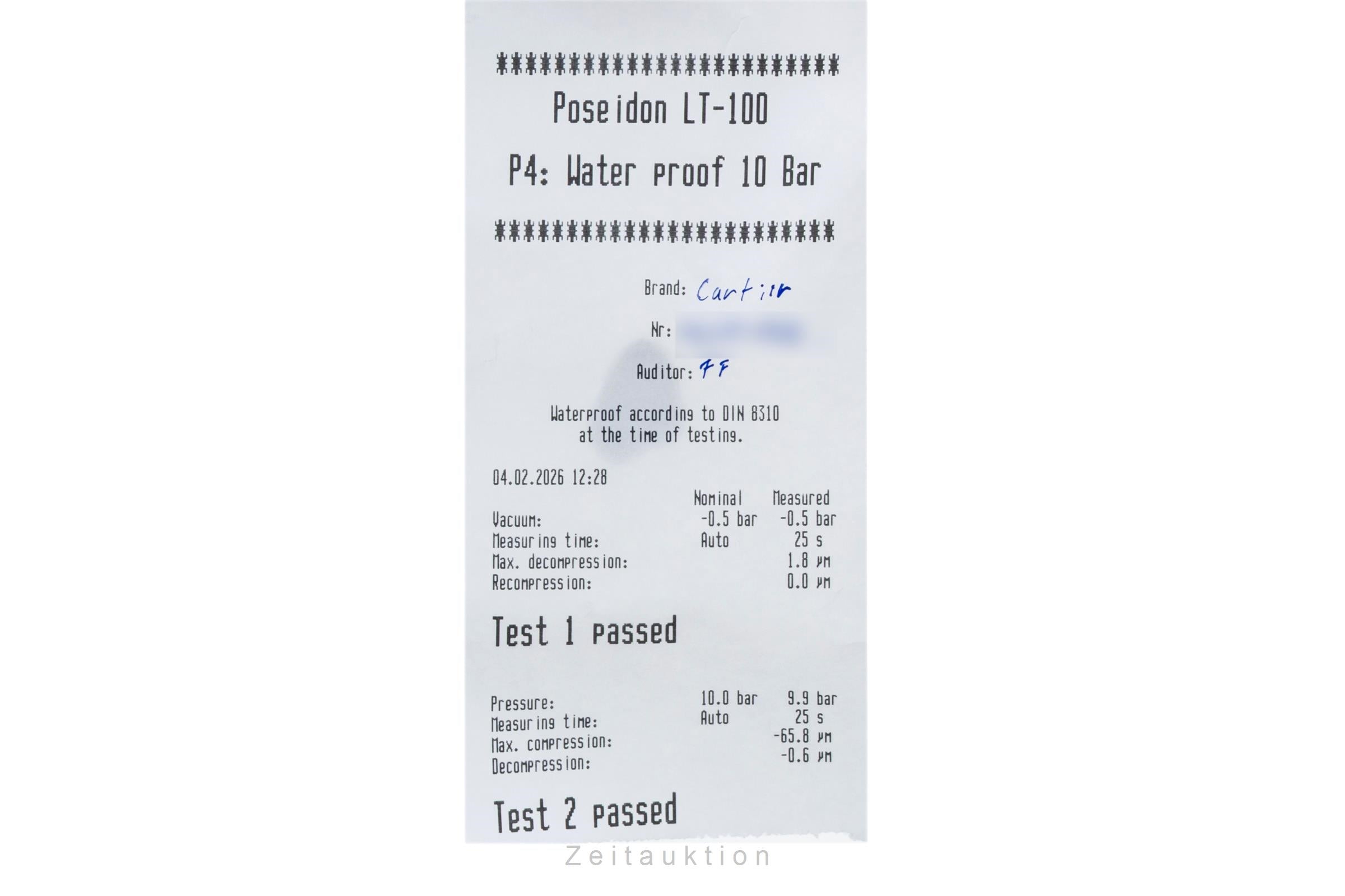 Cartier Pasha steel automatic men's watch WSPA0012  [2503756]