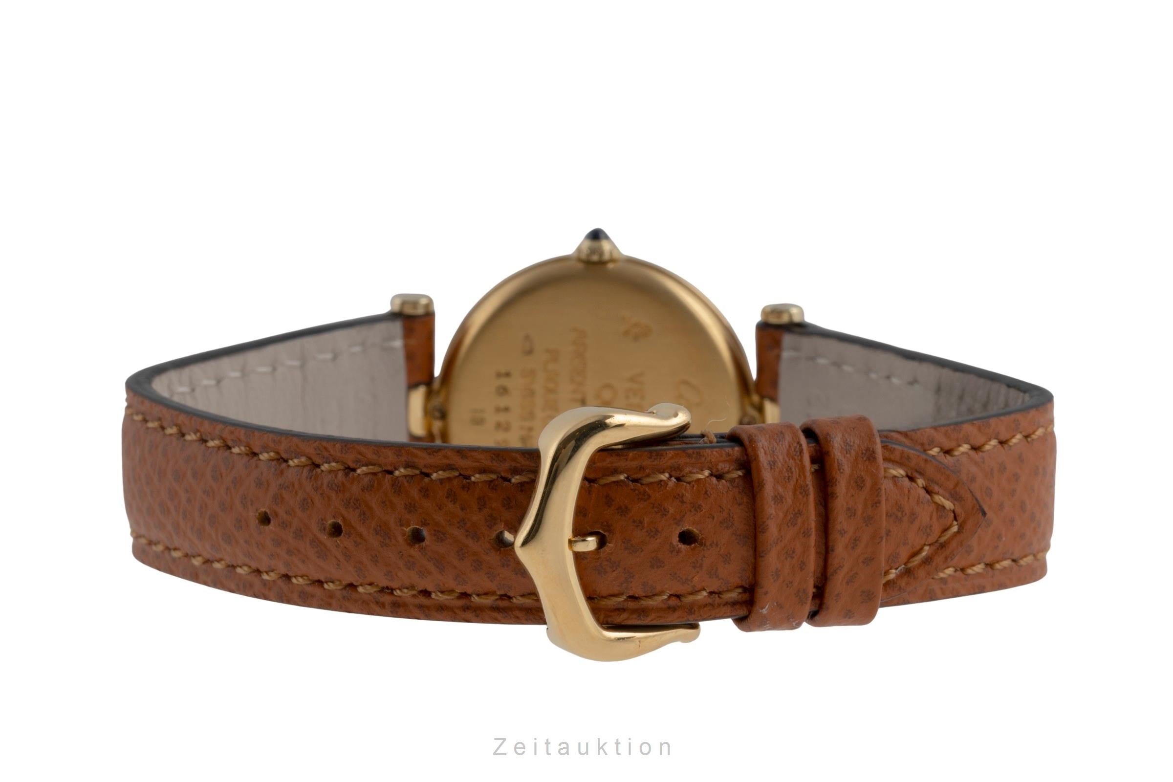 Cartier Vendome argent doré quartz montre pour femmes 84978213  [2503759]