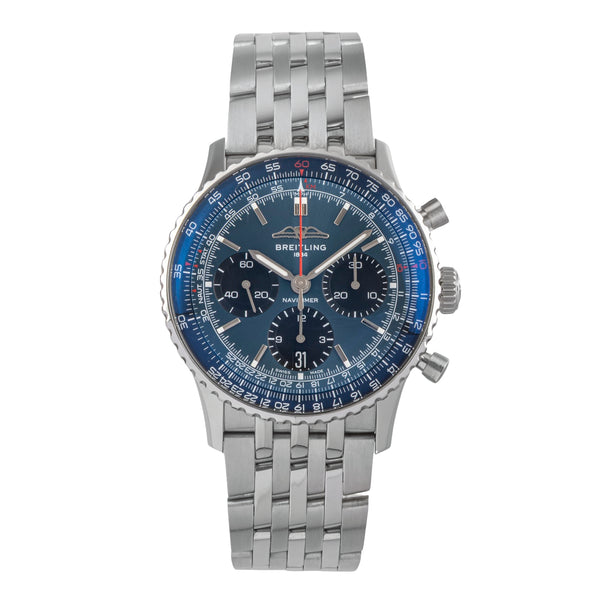 Breitling Navitimer 01 chronograph steel automatic men's watch AB0139241C1P1 LP: 9650EUR  [2503762]