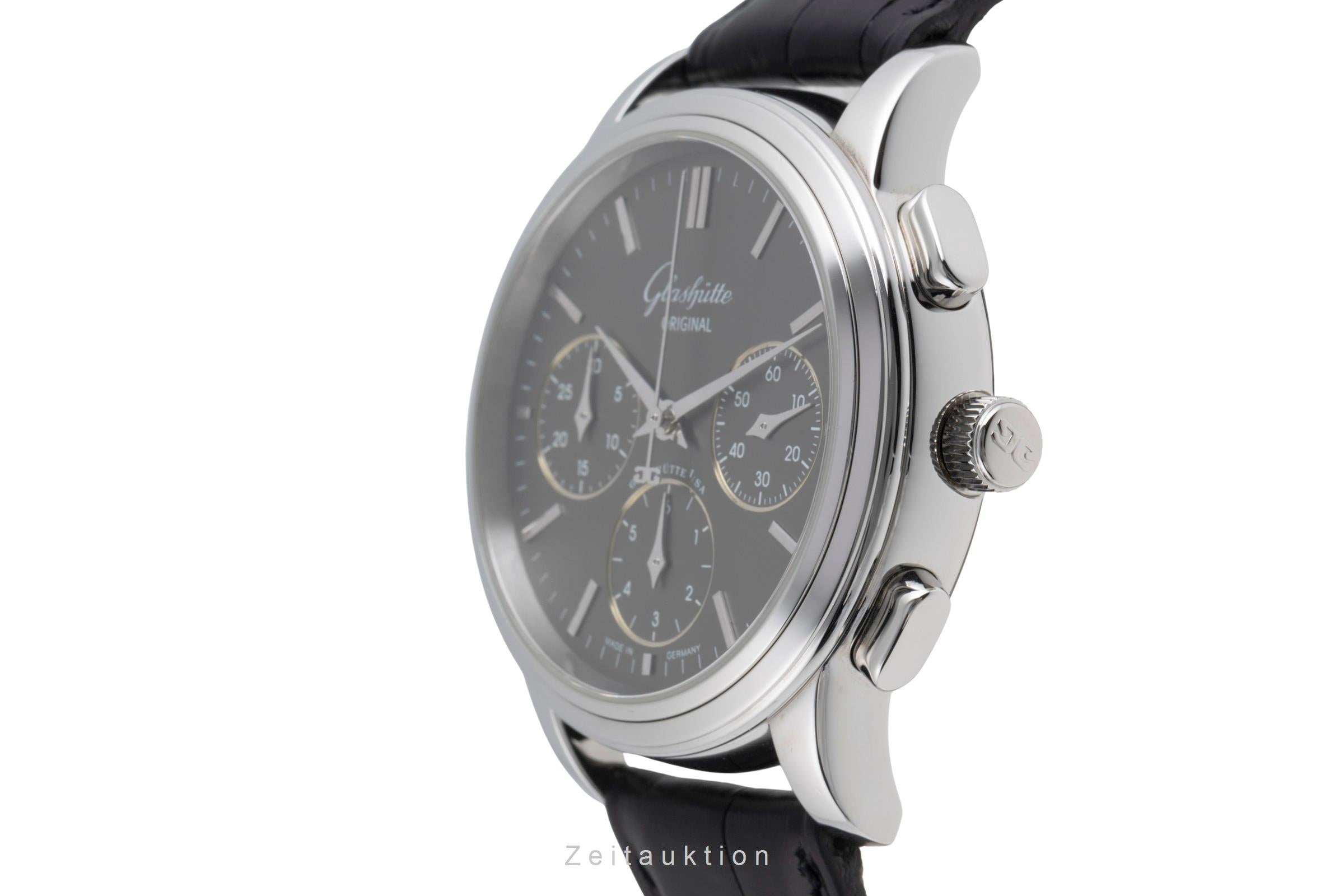 Glashütte Original Senator Chronograph Stahl Automatik Ref. 39-31-14-23-04 B&P  [2503763]