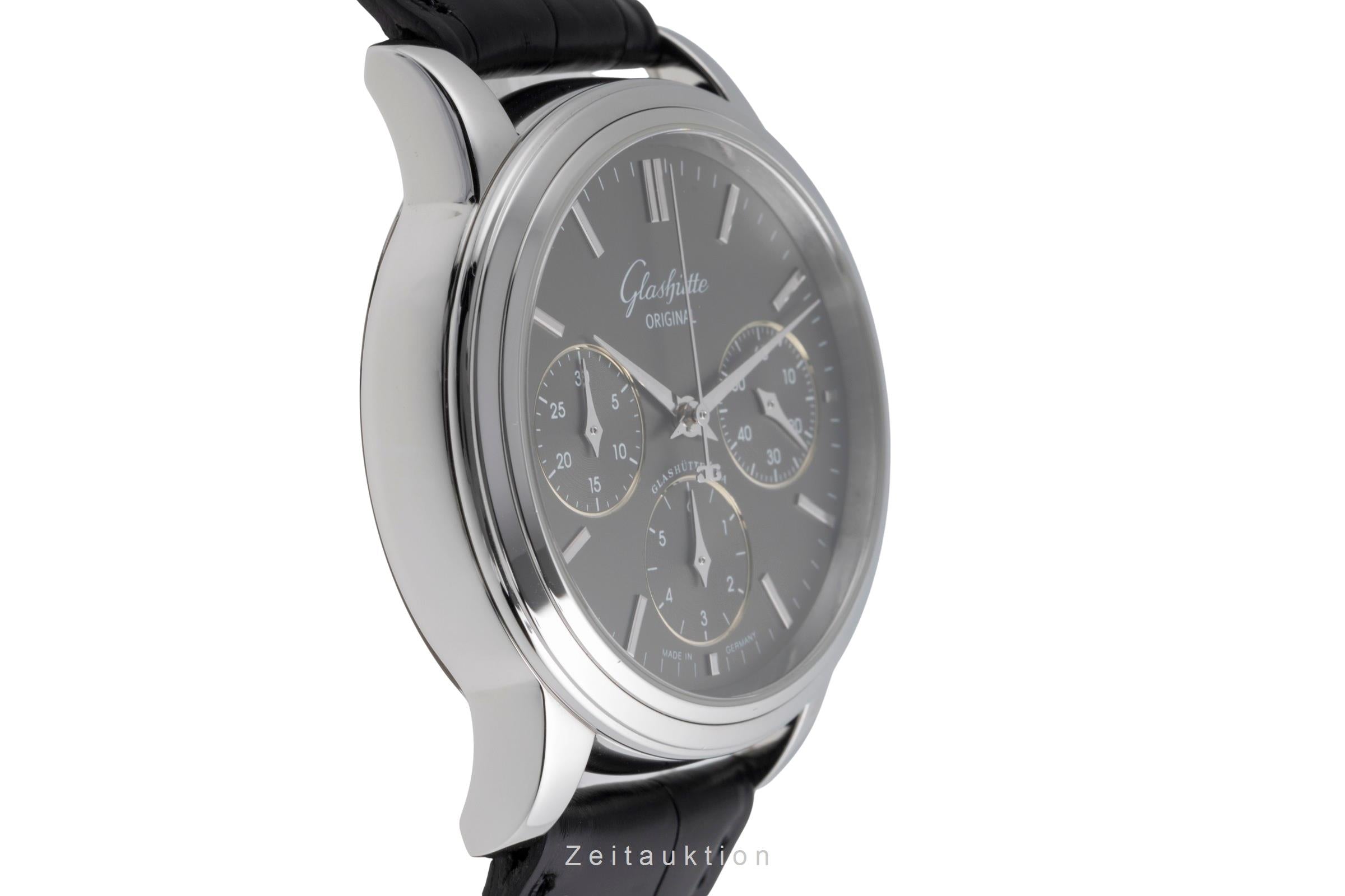 Glashütte Original Senator Chronograph Stahl Automatik Ref. 39-31-14-23-04 B&P  [2503763]