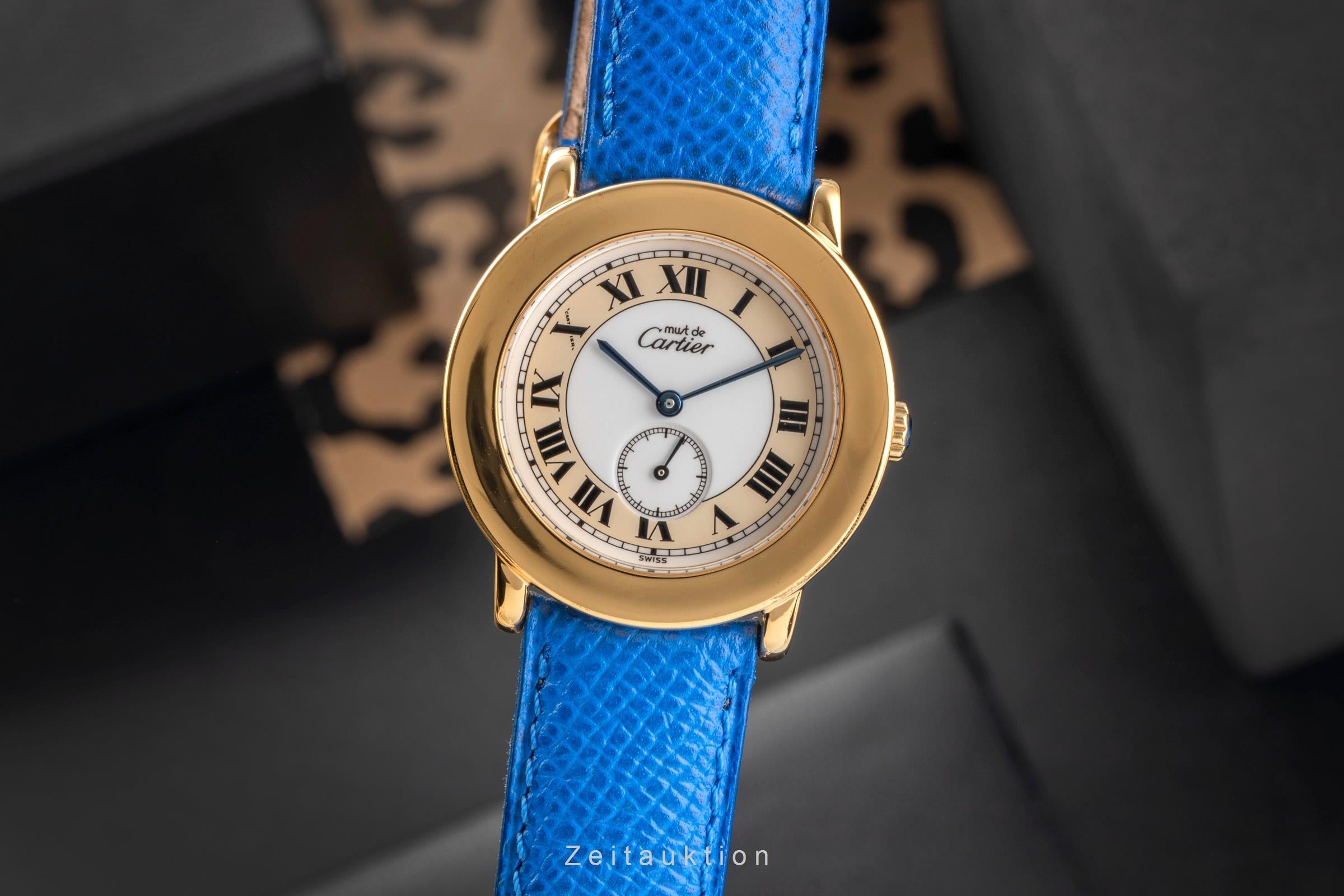 Cartier Ronde argento dorato quarzo 01401/1 W1006922