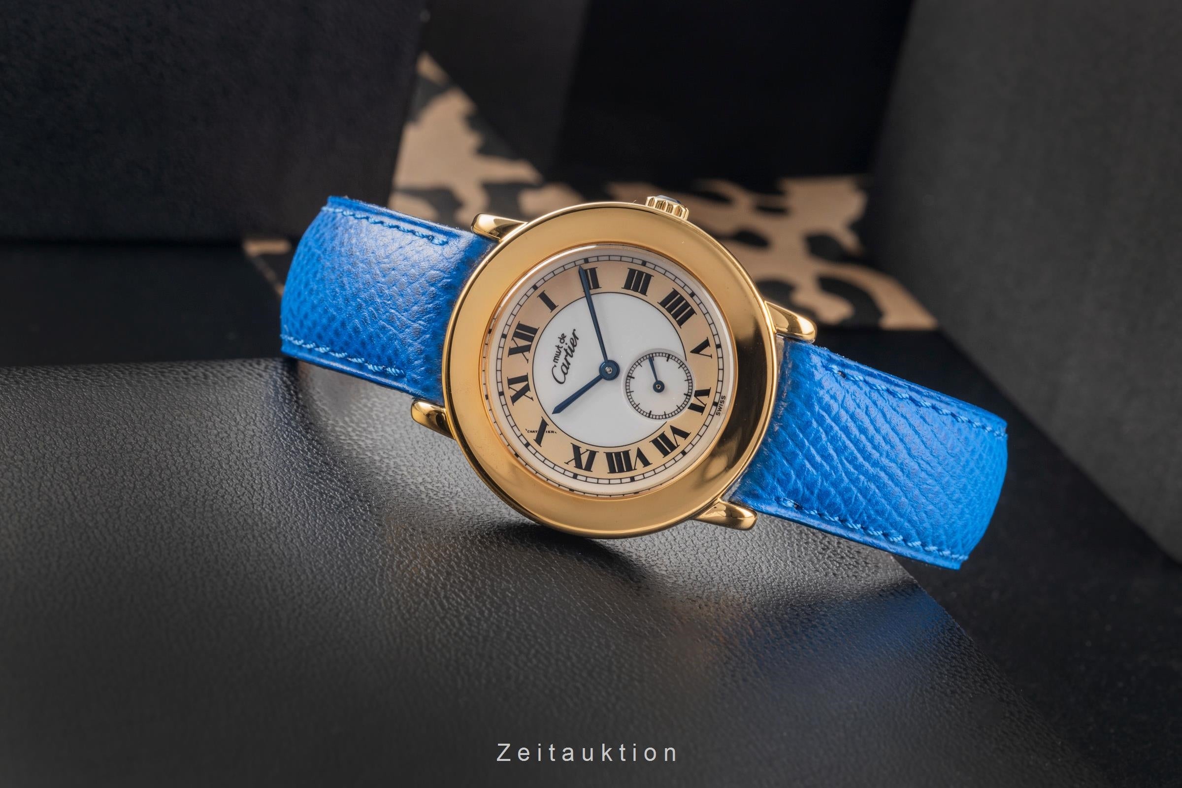 Cartier Ronde silver-gilt quartz men's watch W1006922, 1810 1  [2503767]