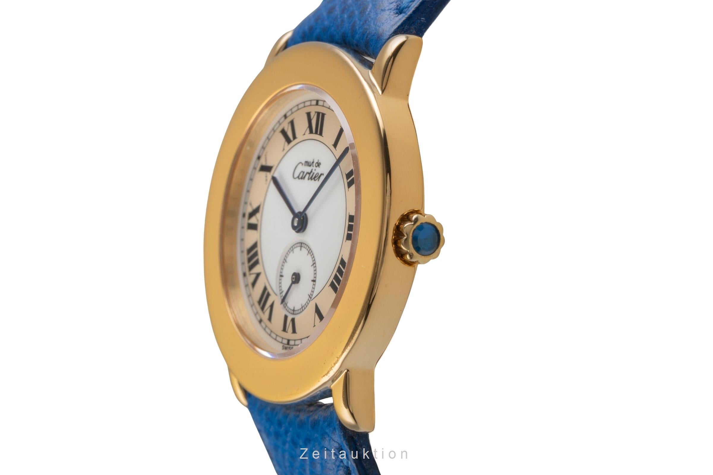 Cartier Ronde silver-gilt quartz men's watch W1006922, 1810 1  [2503767]