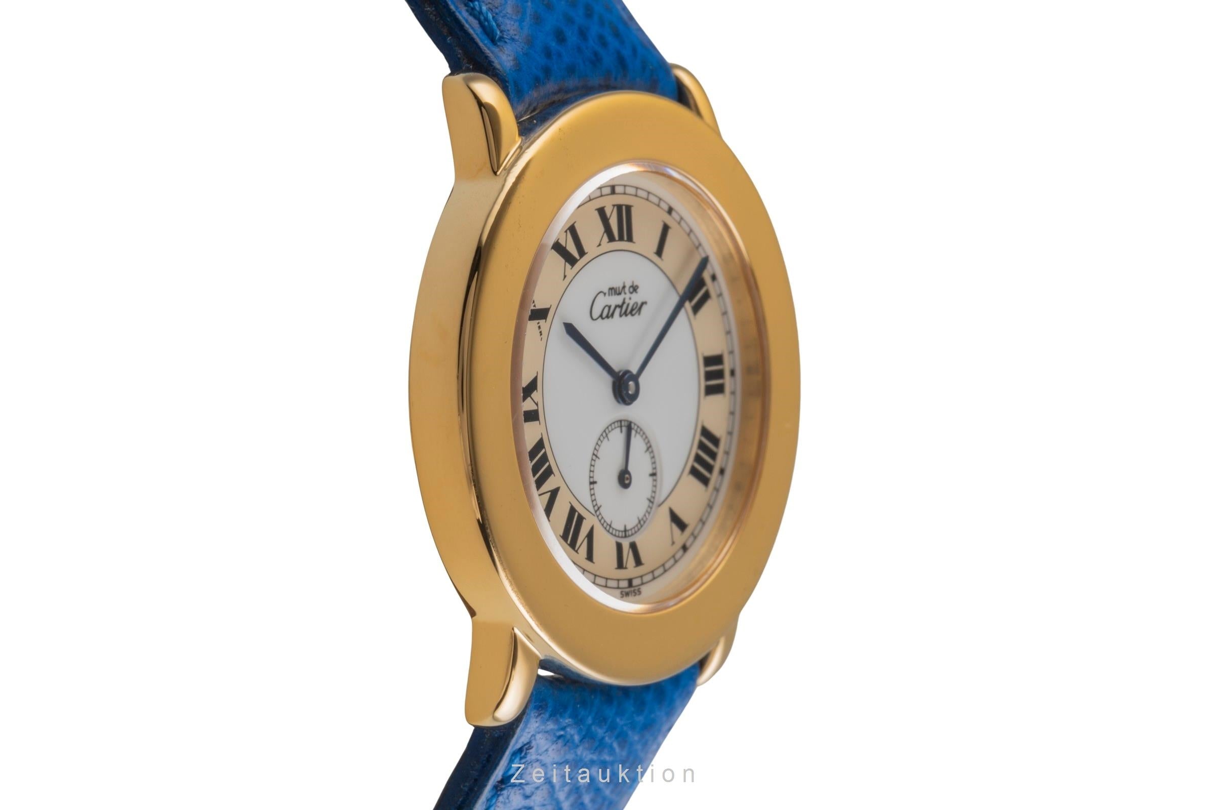 Cartier Ronde silver-gilt quartz men's watch W1006922, 1810 1  [2503767]