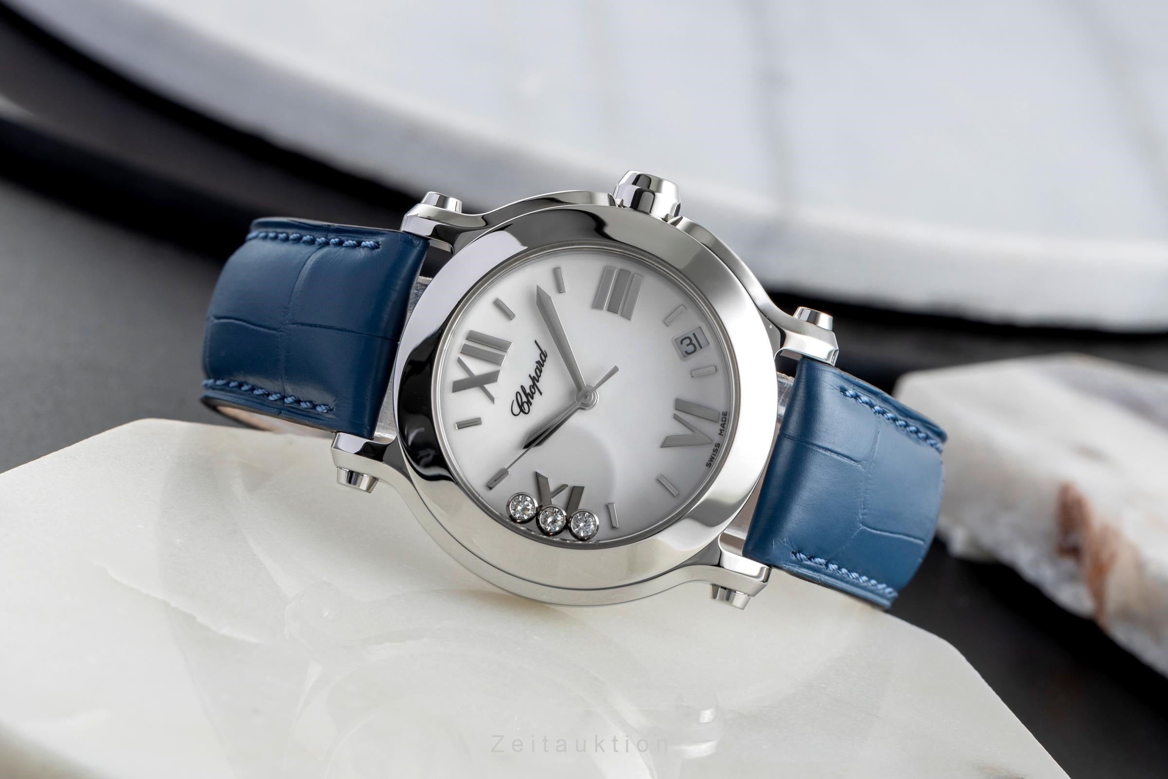 Chopard Happy Sport Edelstahl Diamonds Damenuhr Ref. 8475 [2503769]