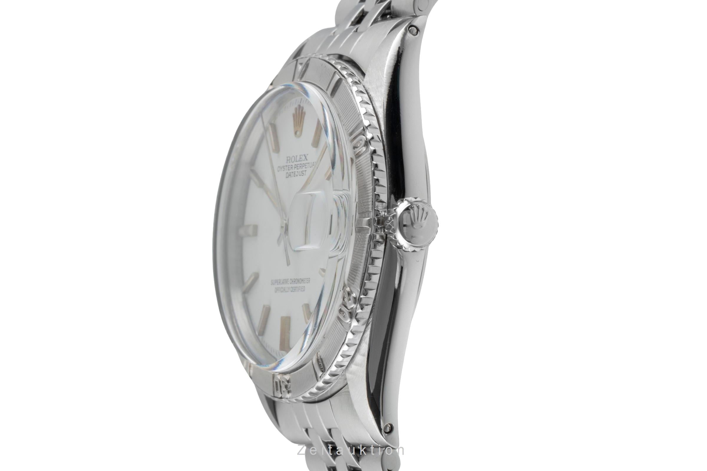 Rolex Datejust Turn-O-Graph acier / or blanc automatique montre pour hommes 1625 Vintage  [2503773]