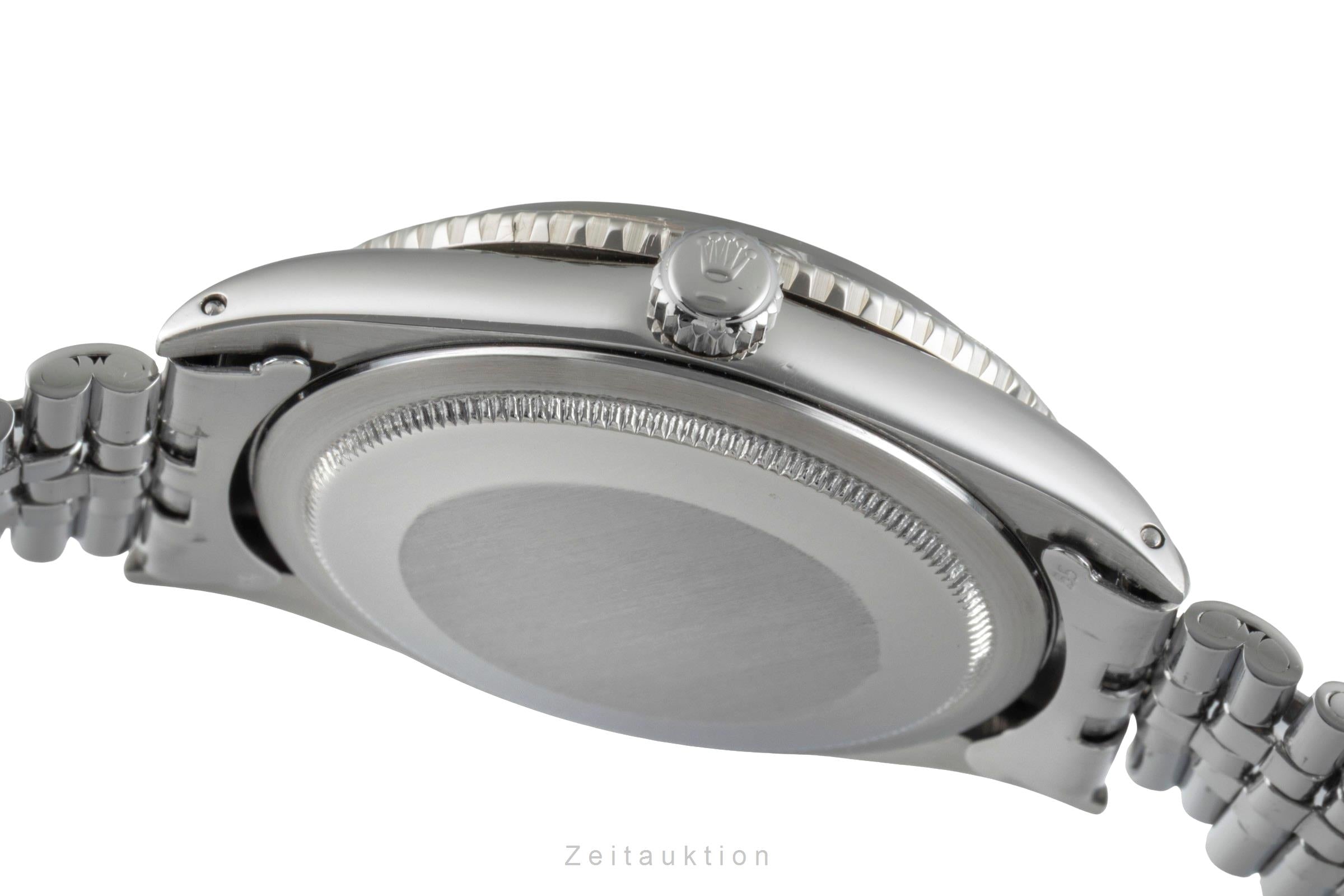 Rolex Datejust Turn-O-Graph acier / or blanc automatique montre pour hommes 1625 Vintage  [2503773]