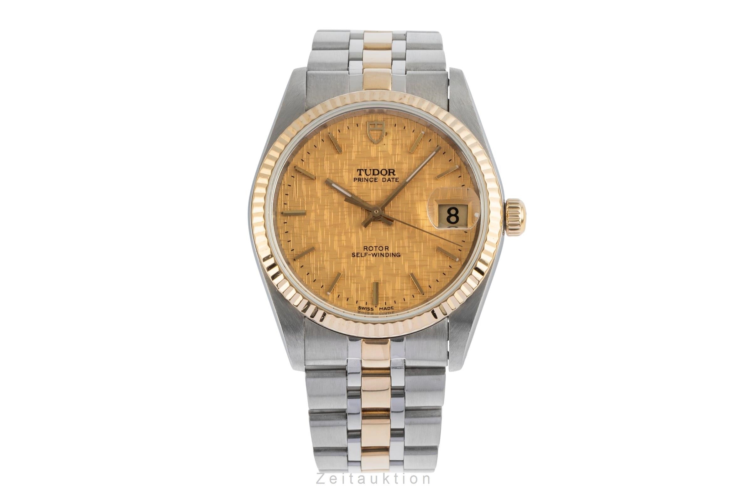 Tudor Prince Date acier / or  automatique montre pour hommes 74033  [2503774]