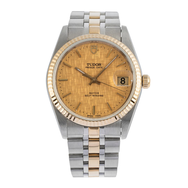 Tudor Prince Date acier / or  automatique montre pour hommes 74033  [2503774]