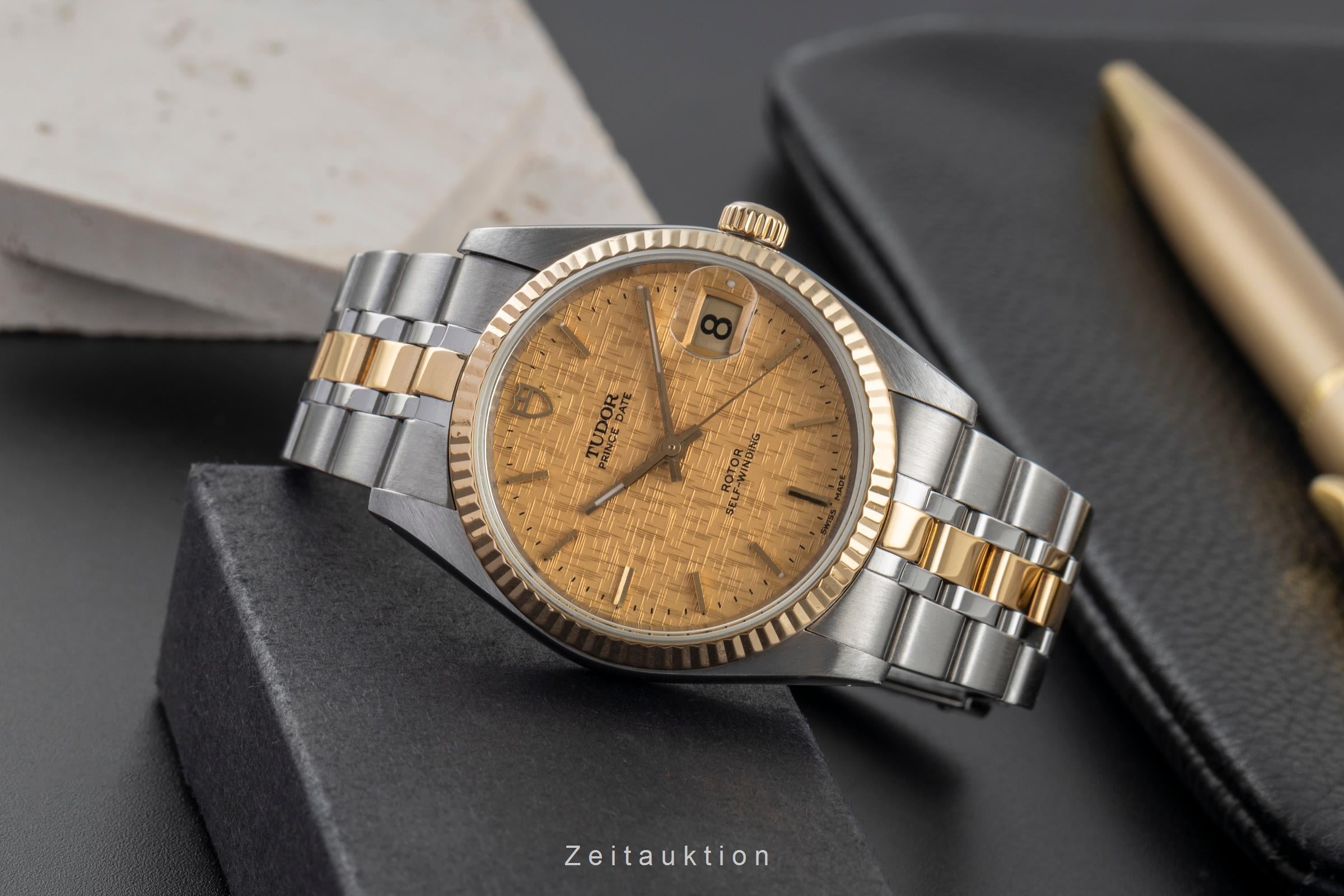 Tudor Prince Date acier / or  automatique montre pour hommes 74033  [2503774]