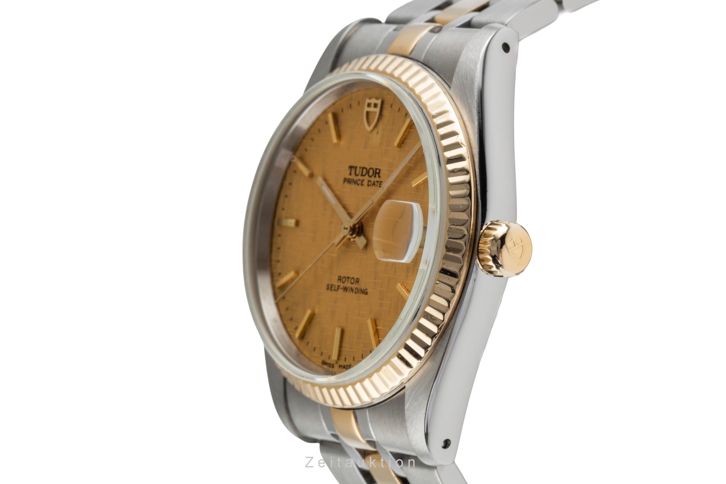 Tudor Prince Date acier / or  automatique montre pour hommes 74033  [2503774]