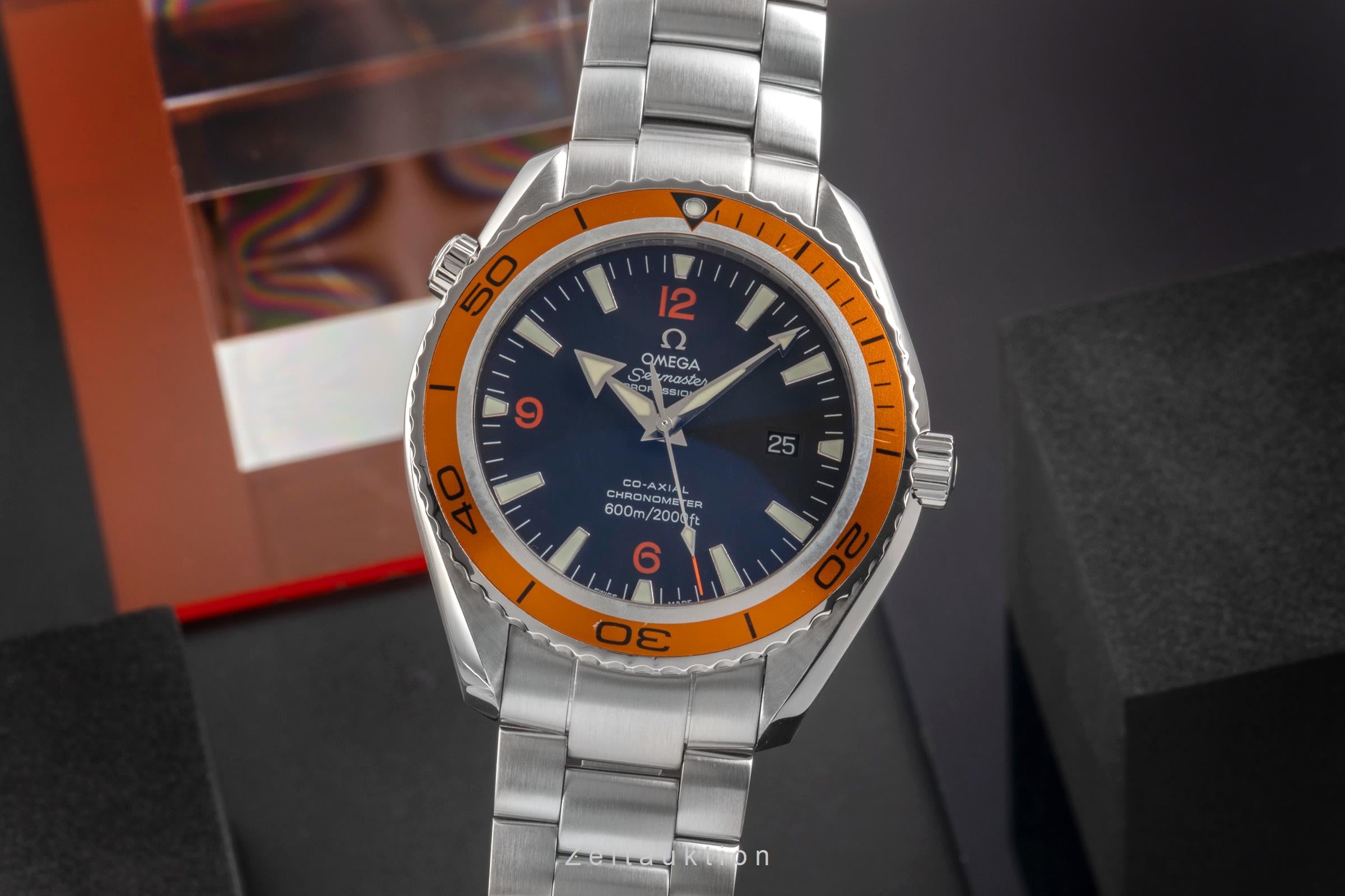 Omega Seamaster Planet Ocean 600M Stahl Automatik Ref. 2208.50.00 Papiere 2007 [2503776]