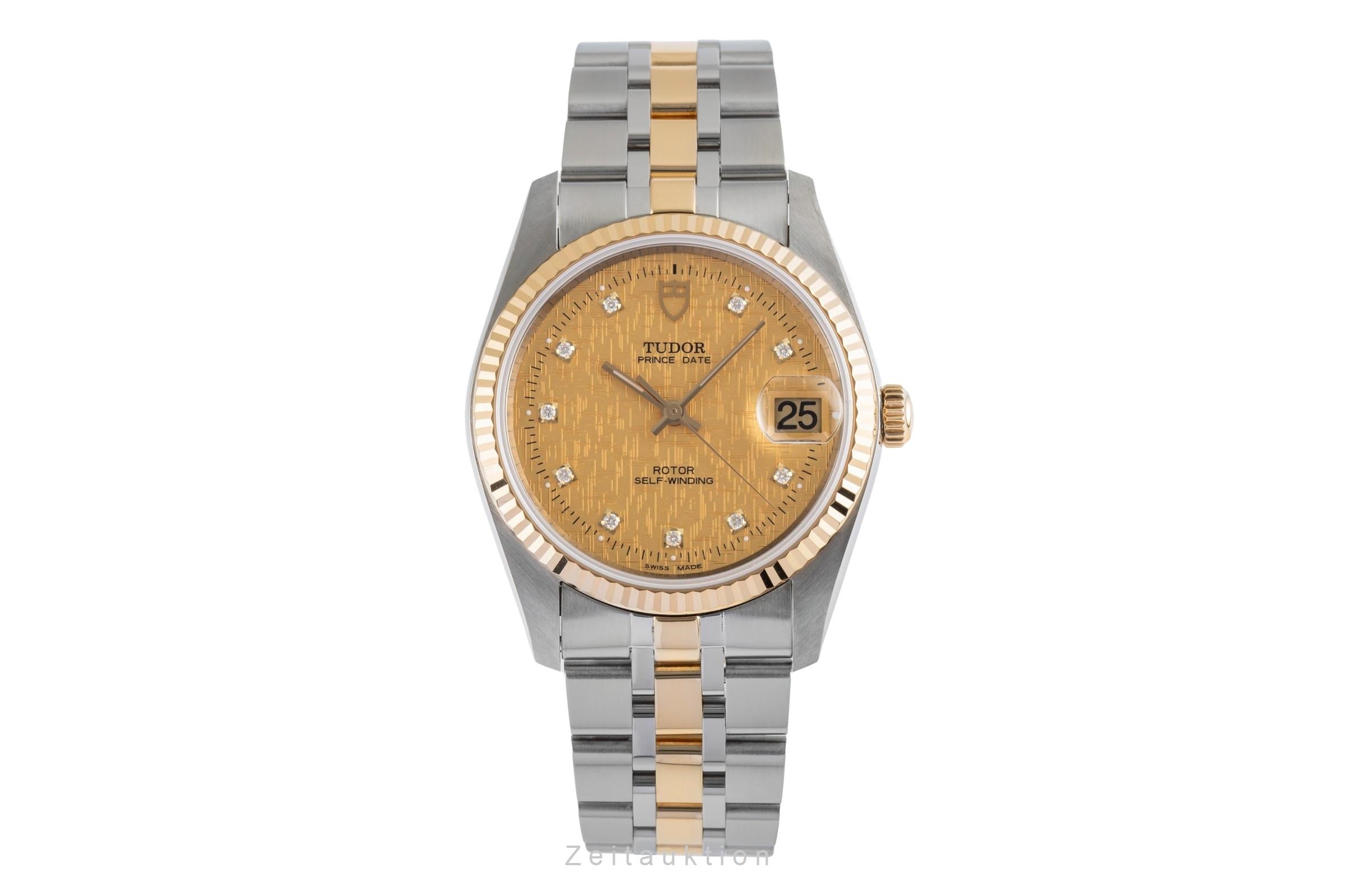 Tudor Prince Date steel / gold automatic men's watch 74033  [2503778]