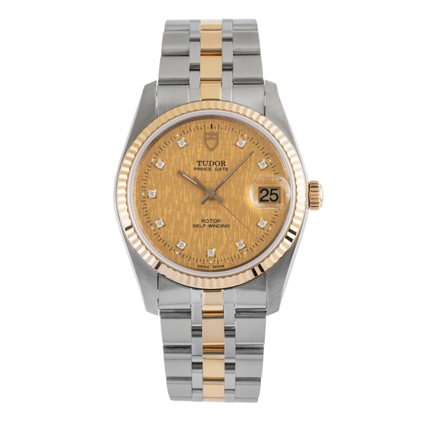 Tudor Prince Date steel / gold automatic men's watch 74033  [2503778]