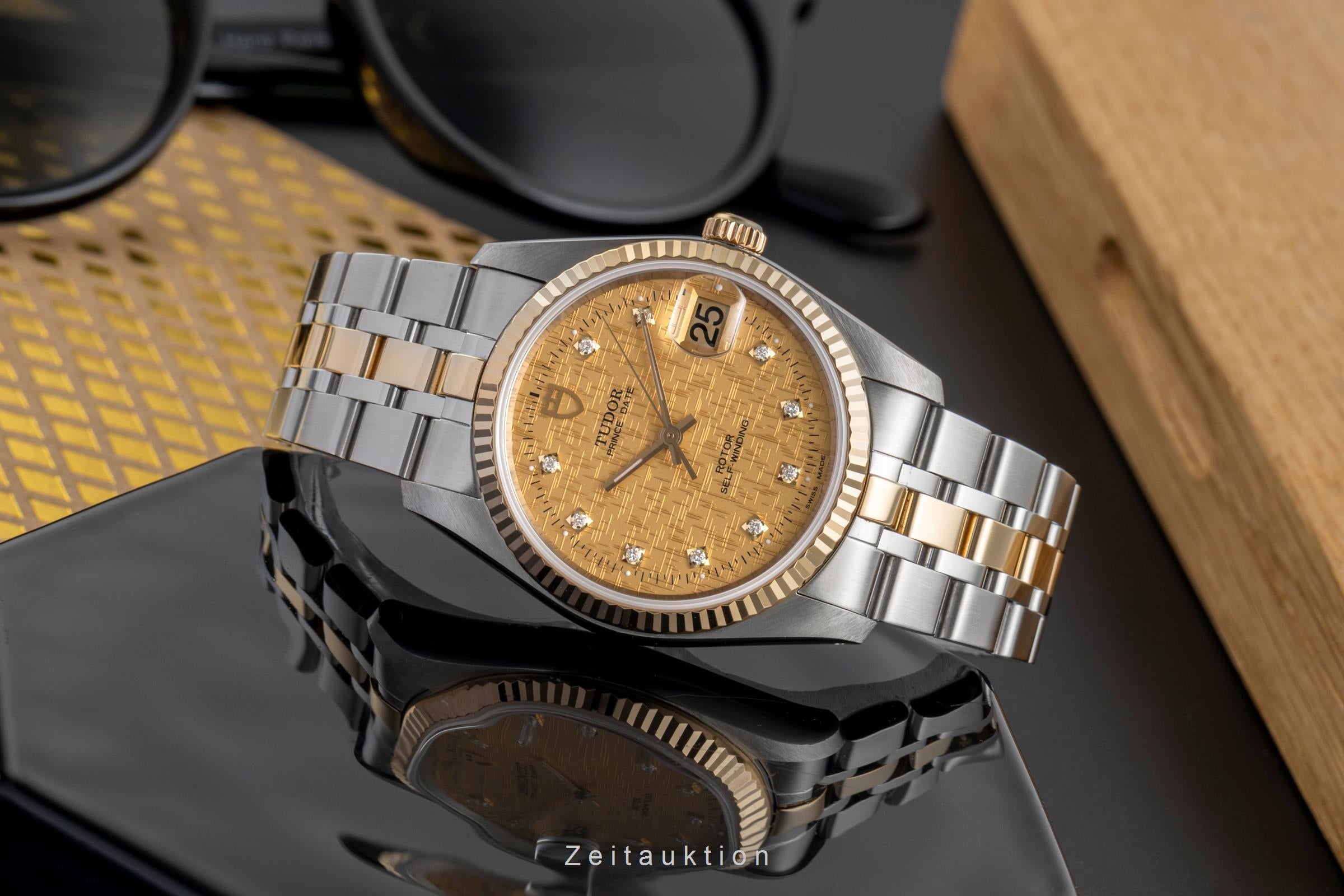 Tudor Prince Date steel / gold automatic men's watch 74033  [2503778]