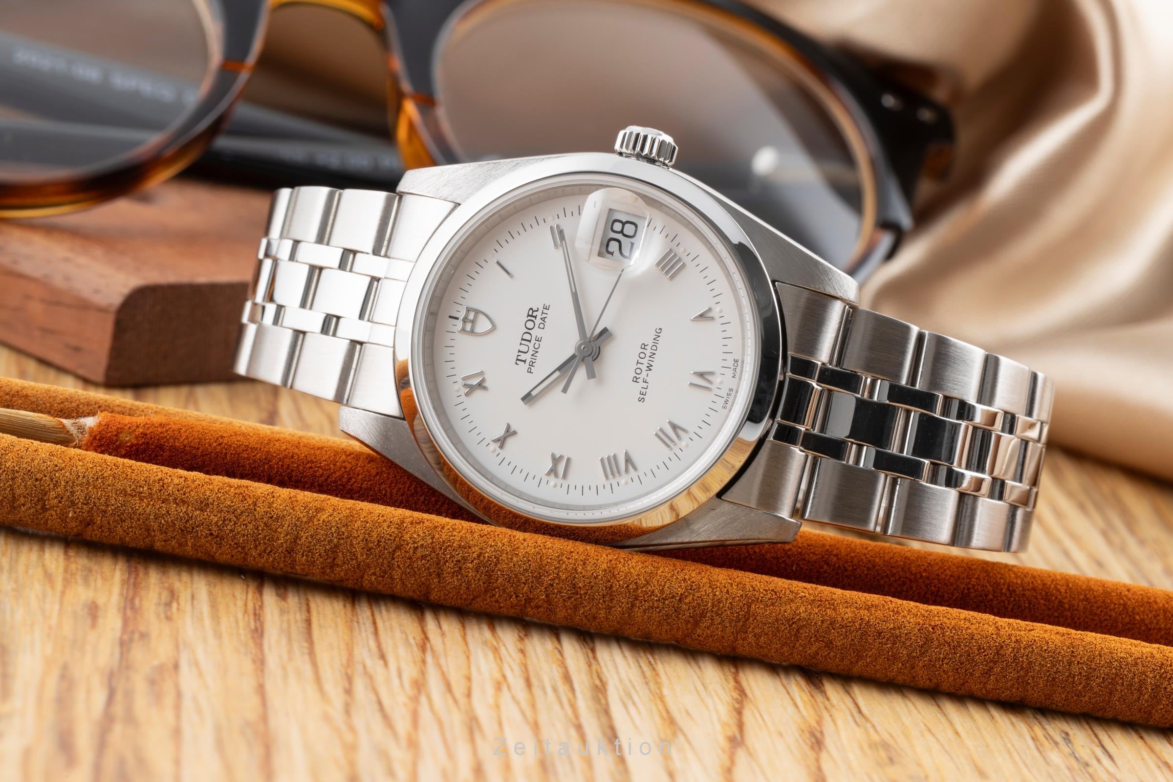 Tudor Prince Date acier automatique montre pour hommes 74000N  [2503783]