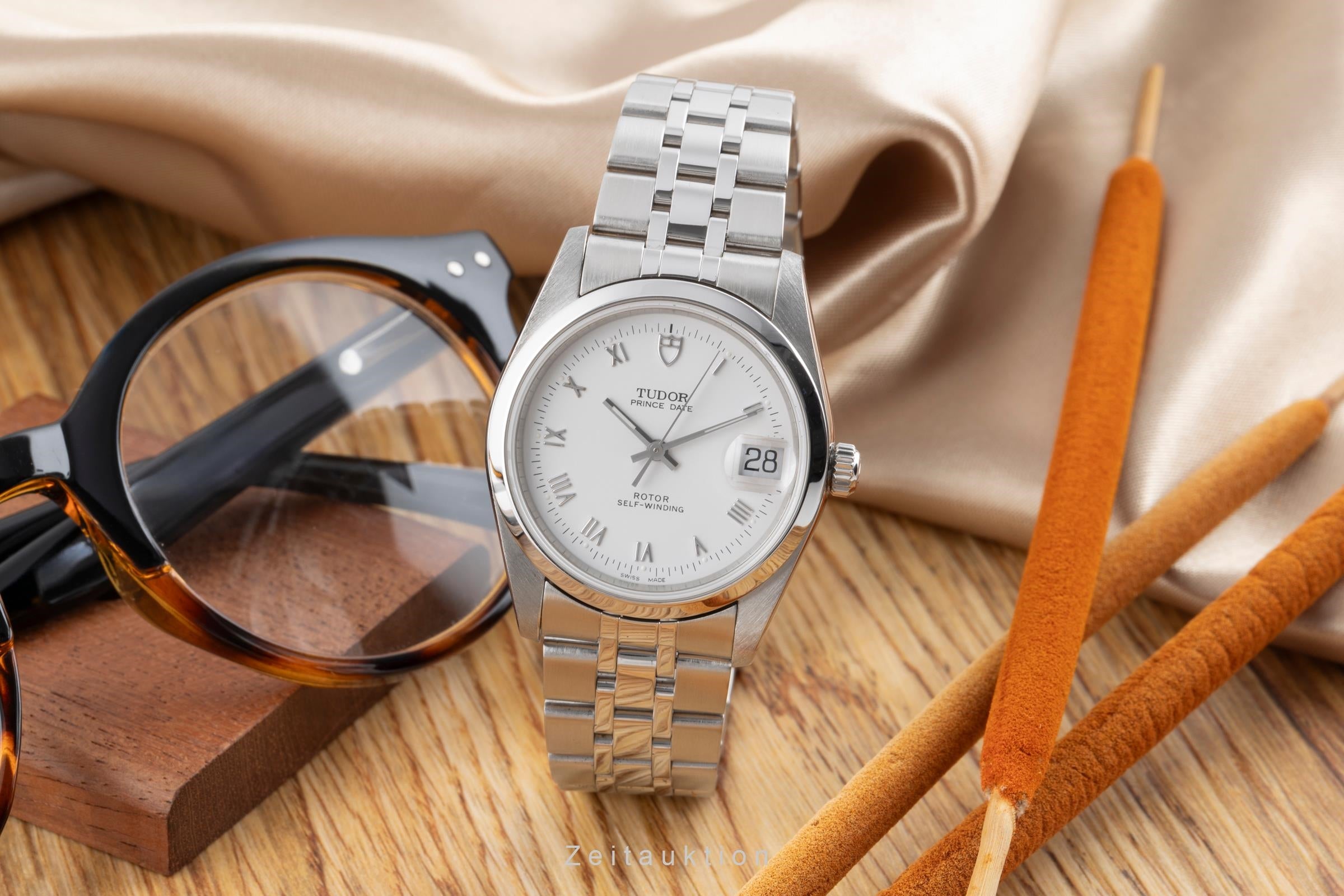 Tudor Prince Date acier automatique montre pour hommes 74000N  [2503783]