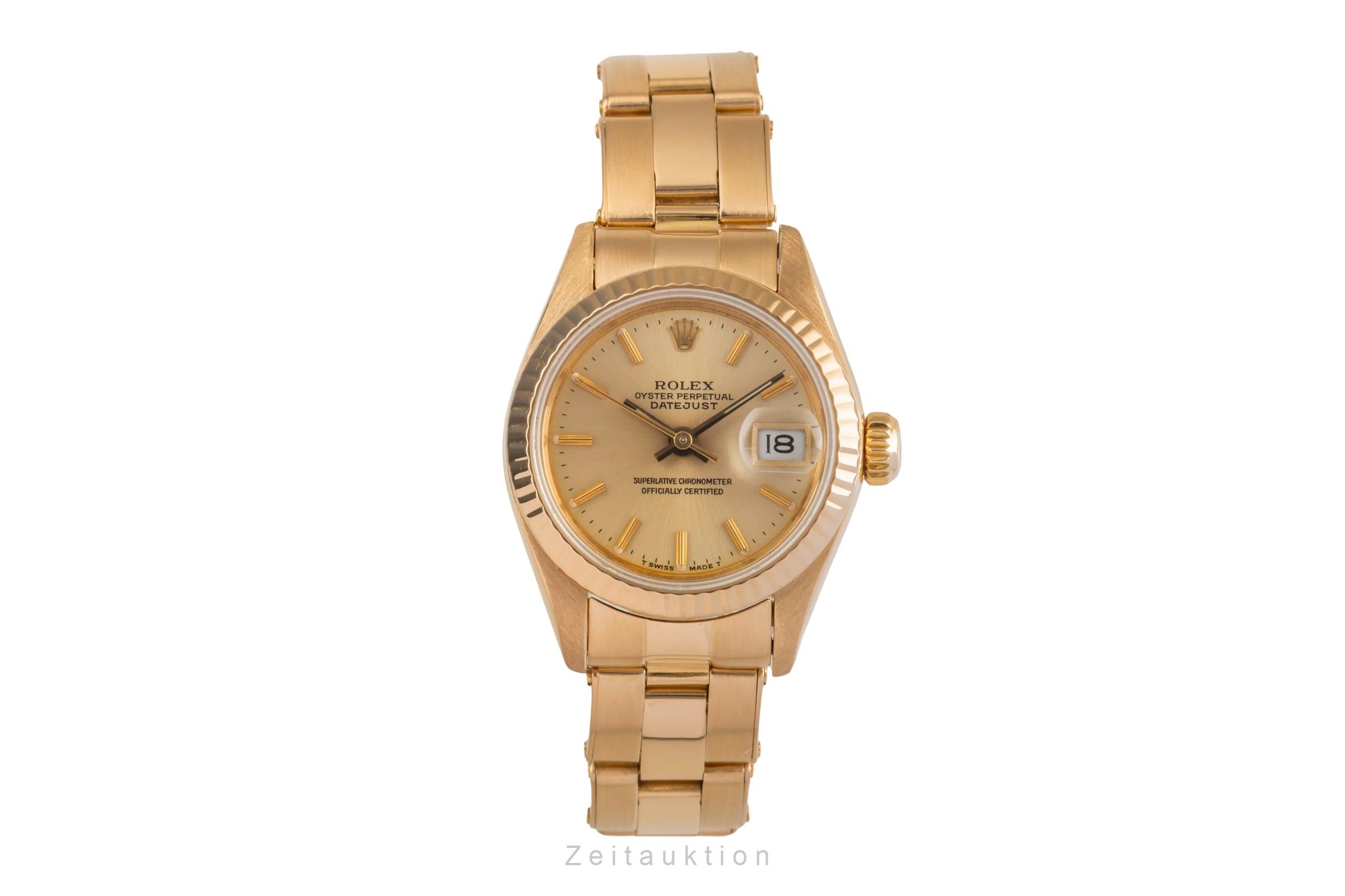 Rolex Lady Datejust oro 18 ct automatismo orologio da donna 69178  [2503785]