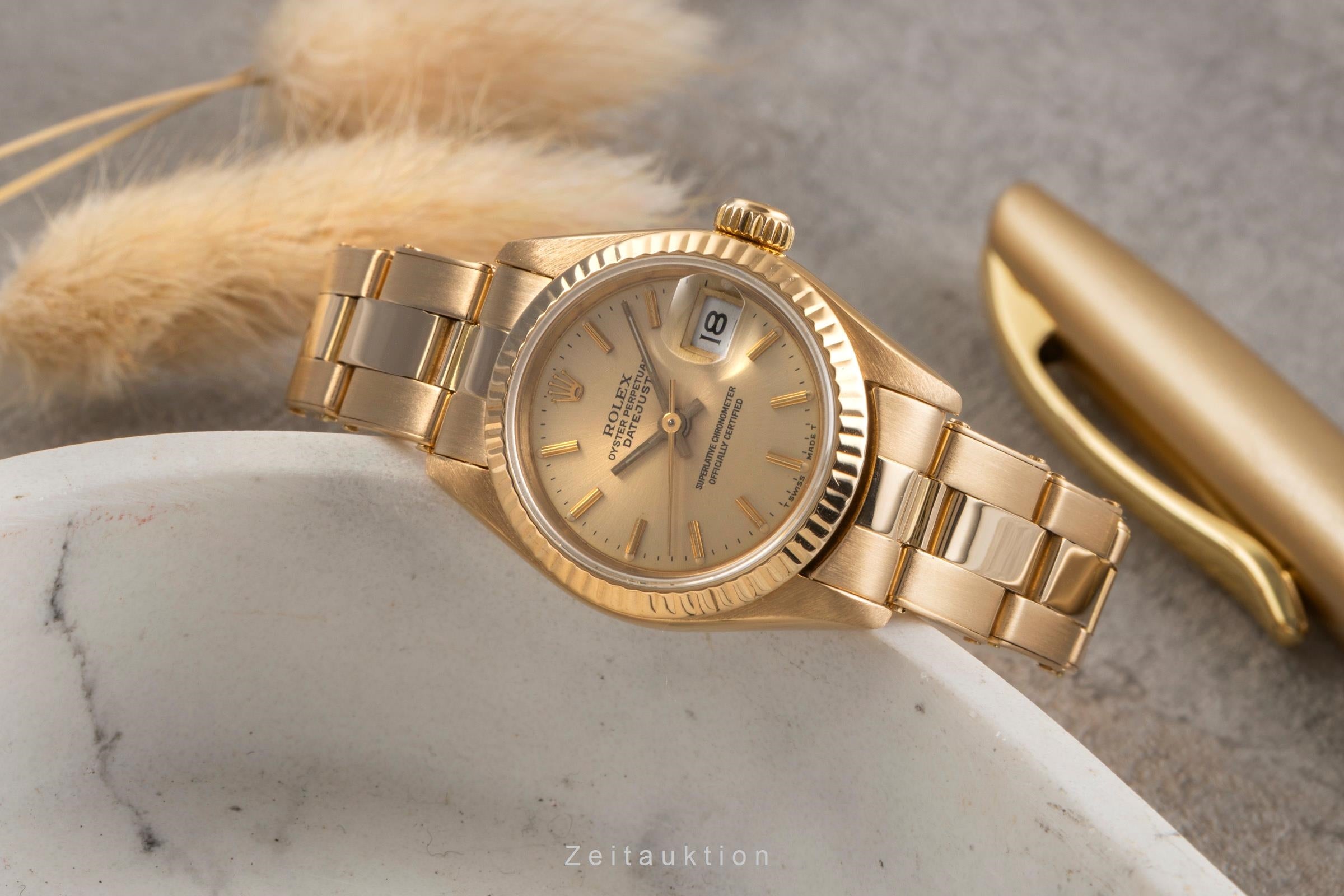 Rolex Lady Datejust oro 18 ct automatismo orologio da donna 69178  [2503785]