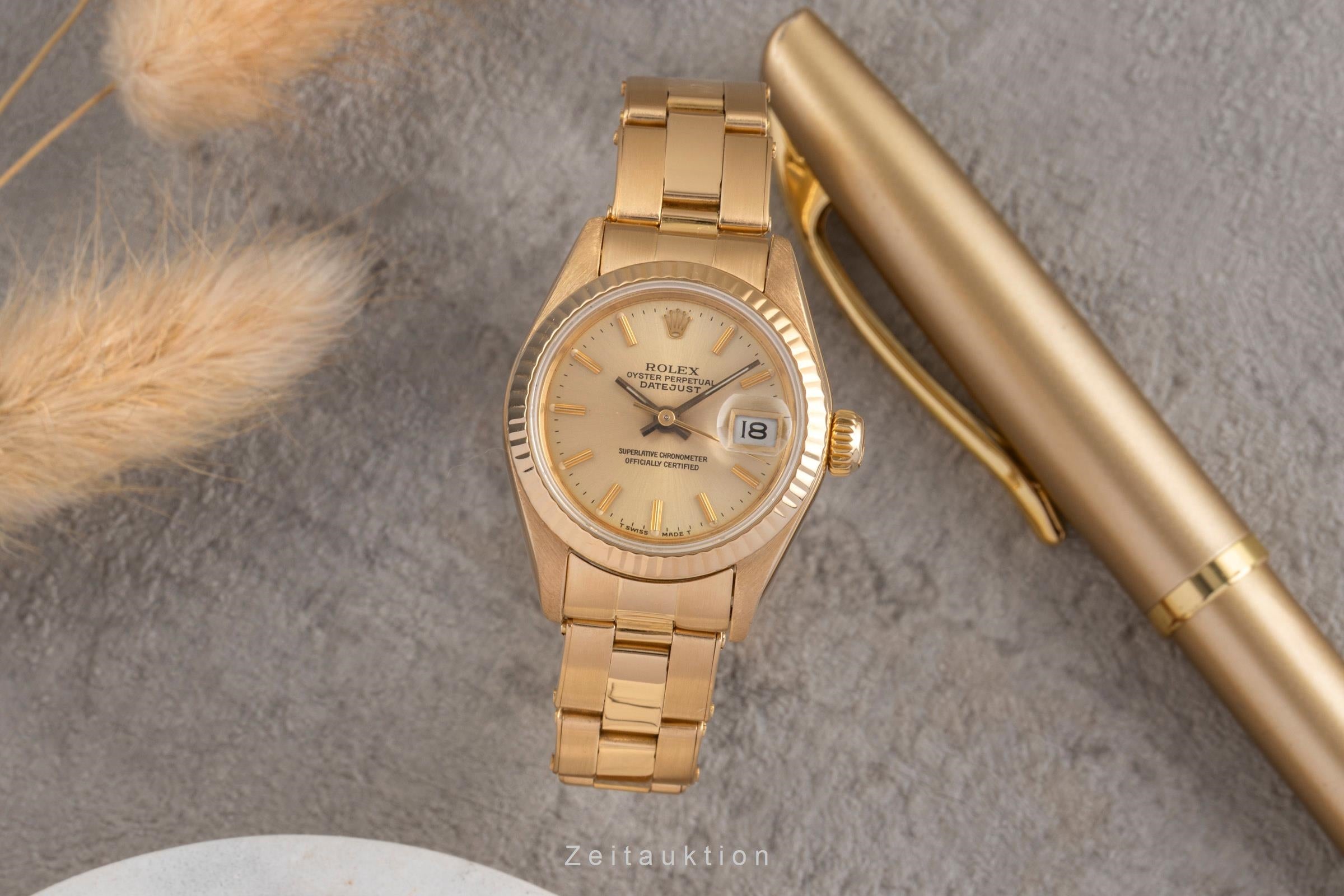 Rolex Lady Datejust oro 18 ct automatismo orologio da donna 69178  [2503785]