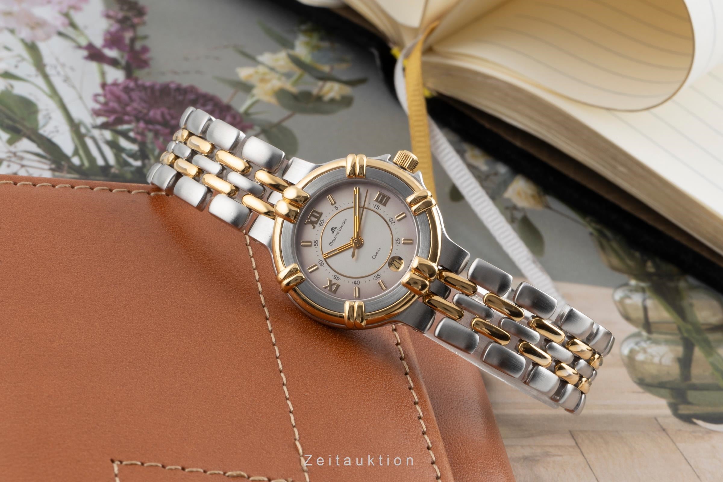 Maurice Lacroix Stahl vergoldet Quarz 75326 2503786