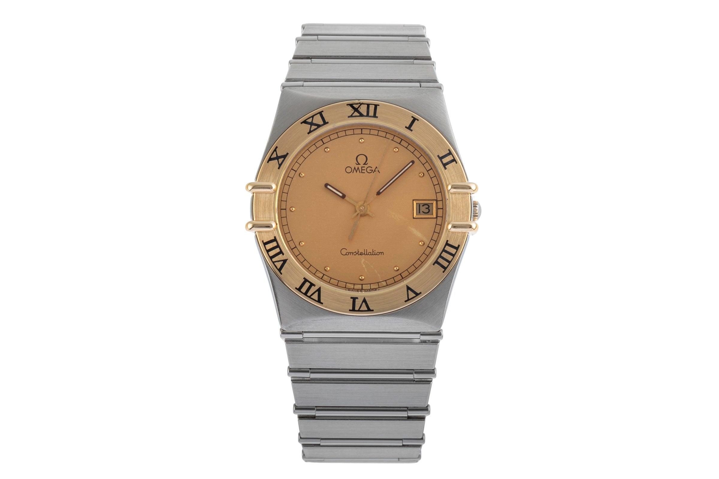 Omega Constellation acier quartz montre pour hommes 396.1070, 396.1080  [2503789]