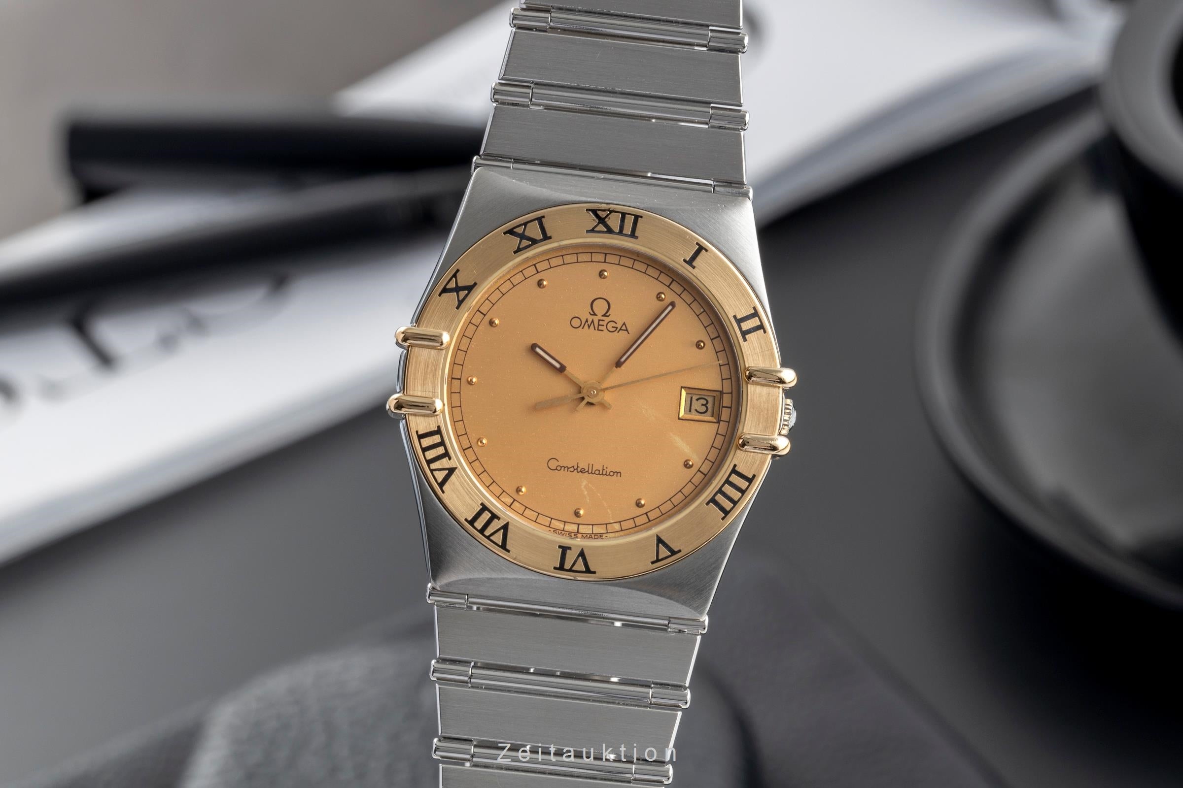 Omega Constellation acier quartz montre pour hommes 396.1070, 396.1080  [2503789]