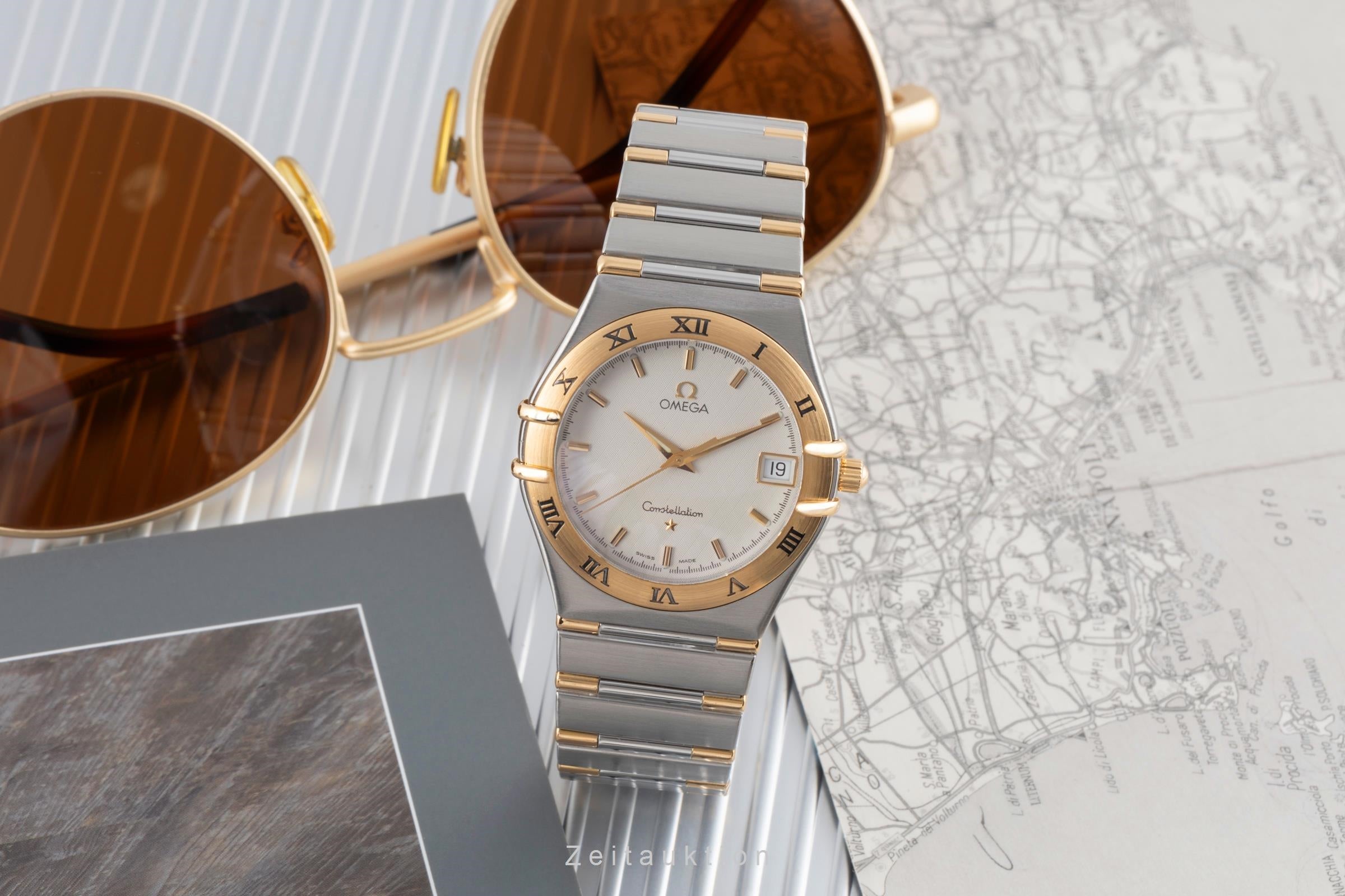 Omega Constellation acciaio / oro quarzo orologio da uomo 1312.30.00  [2503790]