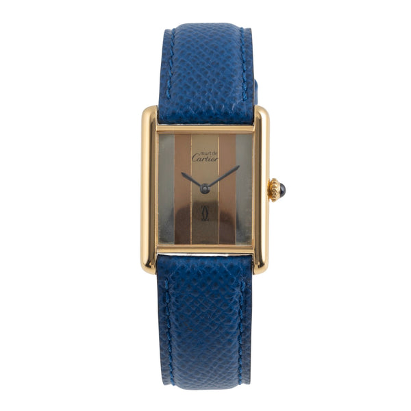 Cartier Tank Vermeil LC GM 925 Silber vergoldet Handaufzug Medium Size Ref. 6 [2503791]