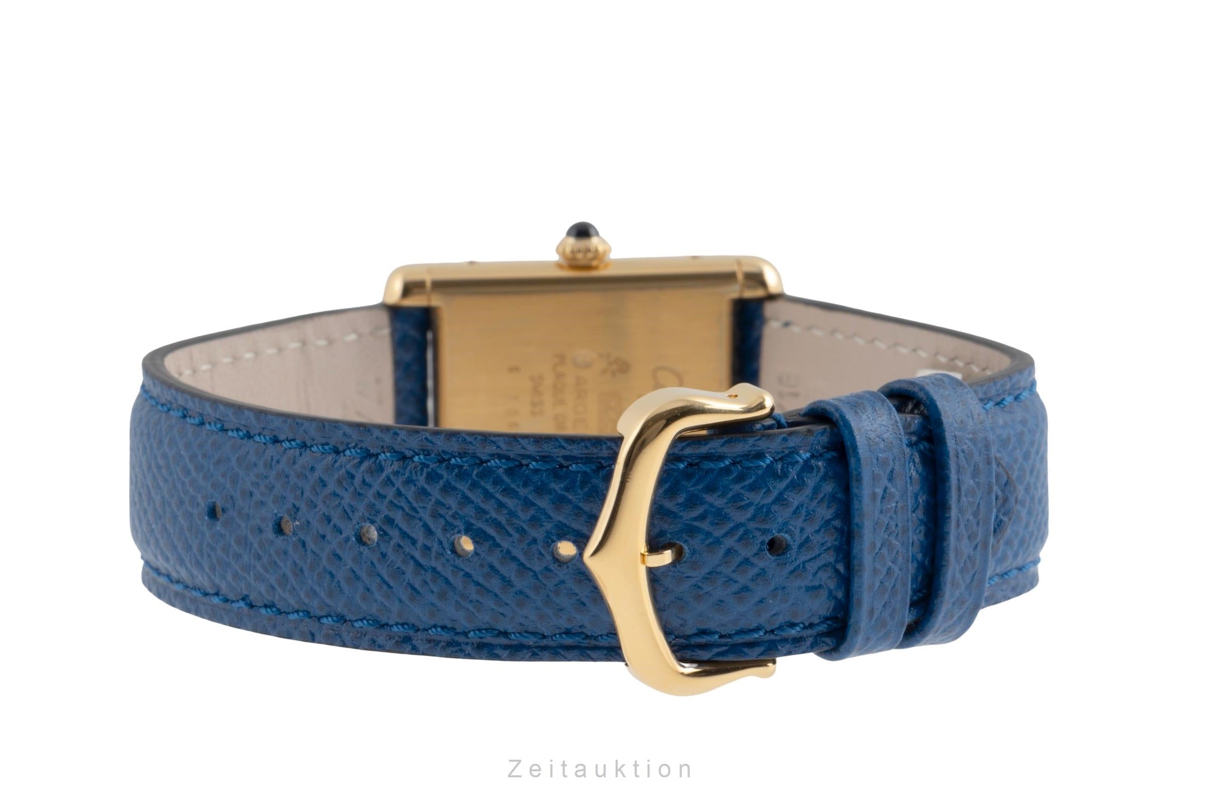 Cartier Tank Vermeil LC GM 925 Silber vergoldet Handaufzug Medium Size Ref. 6 [2503791]