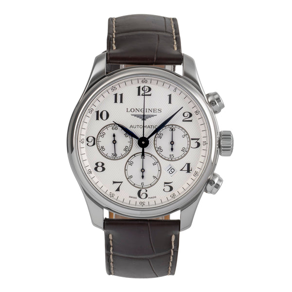 Longines Master Collection cronógrafo acero automático reloj para caballeros L2.859.4.78.3 LP: 3600EUR  [2503795]