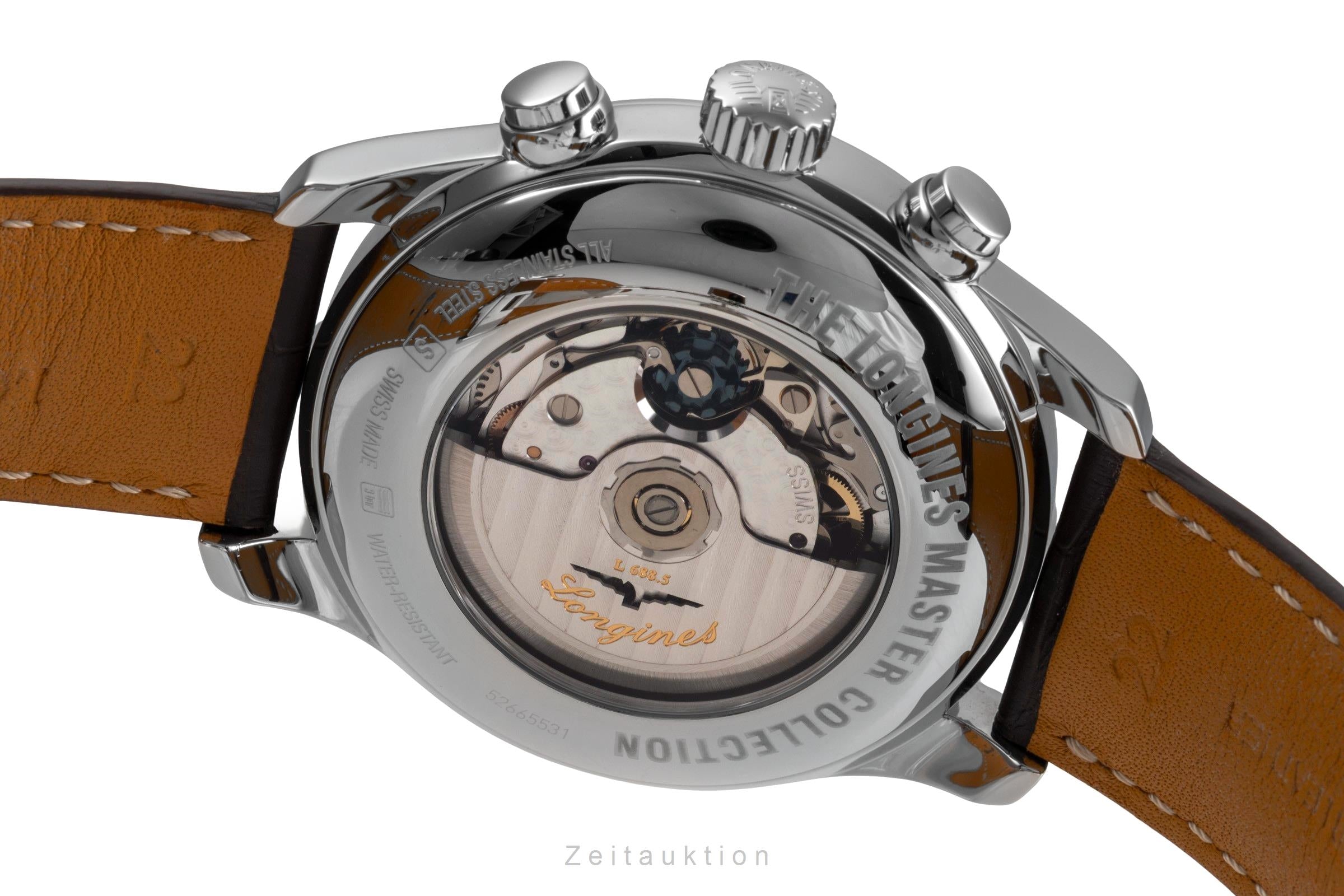 Longines Master Collection cronógrafo acero automático reloj para caballeros L2.859.4.78.3 LP: 3600EUR  [2503795]