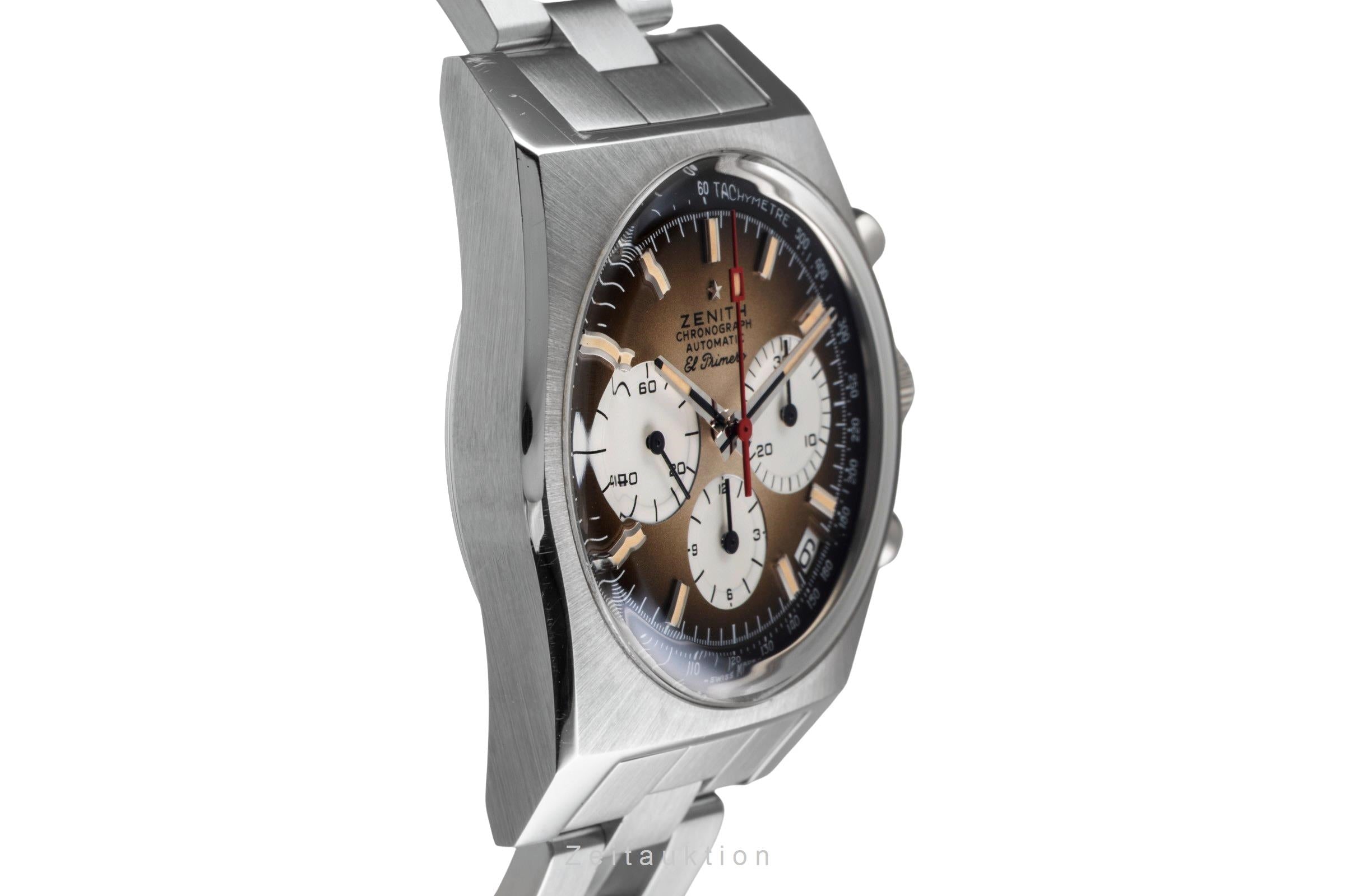 Zenith Chronomaster chronographe acier automatique montre pour hommes 03.A384.400/385.M385 LP: 9800EUR  [2503798]