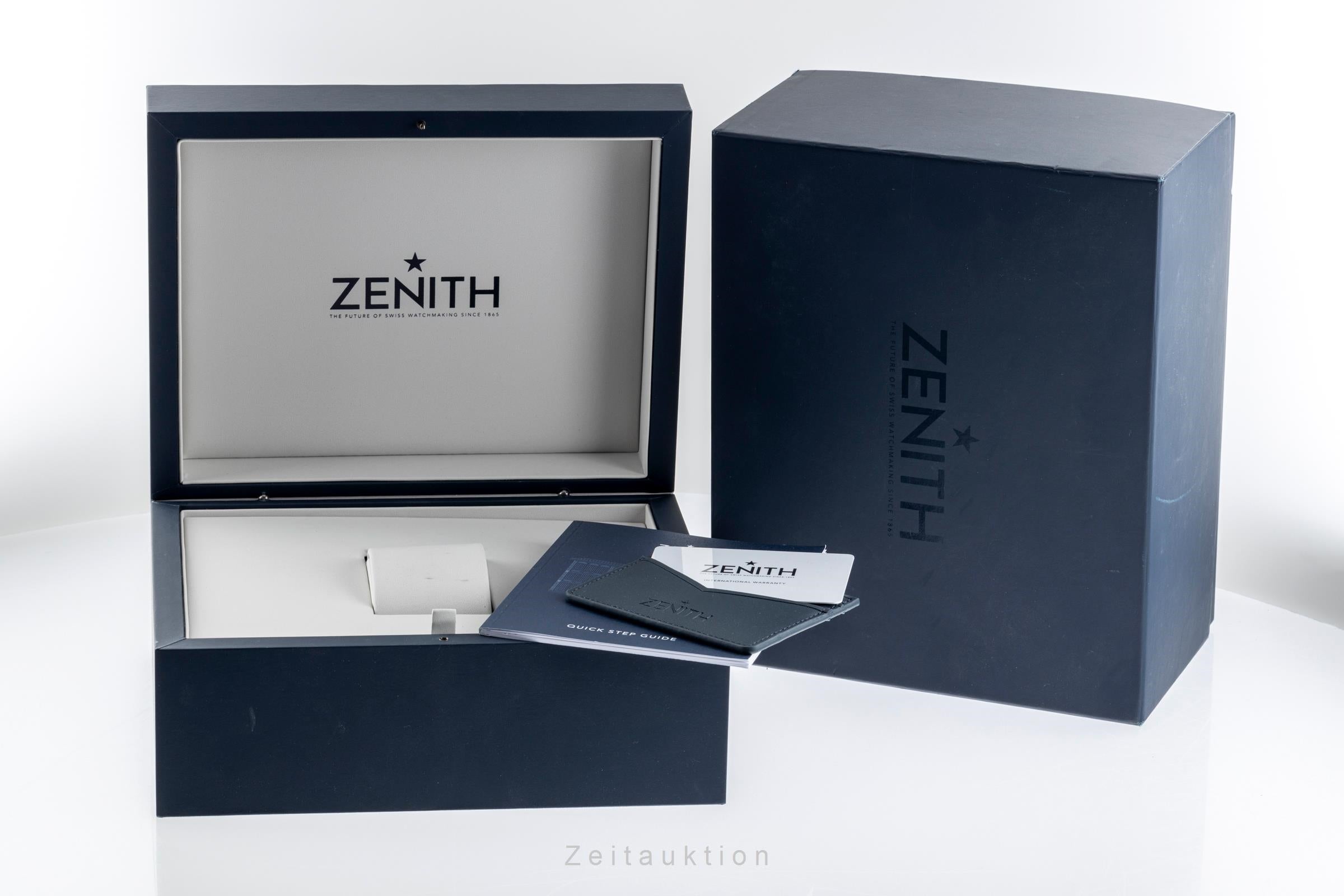 Zenith Chronomaster chronographe acier automatique montre pour hommes 03.A384.400/385.M385 LP: 9800EUR  [2503798]