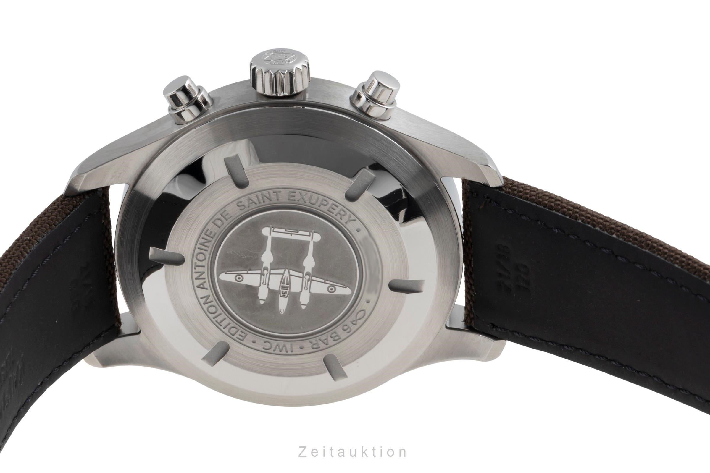 IWC Fliegerchronograph chronographe acier automatique montre pour hommes IW377713 LP: 7800EUR  [2503799]