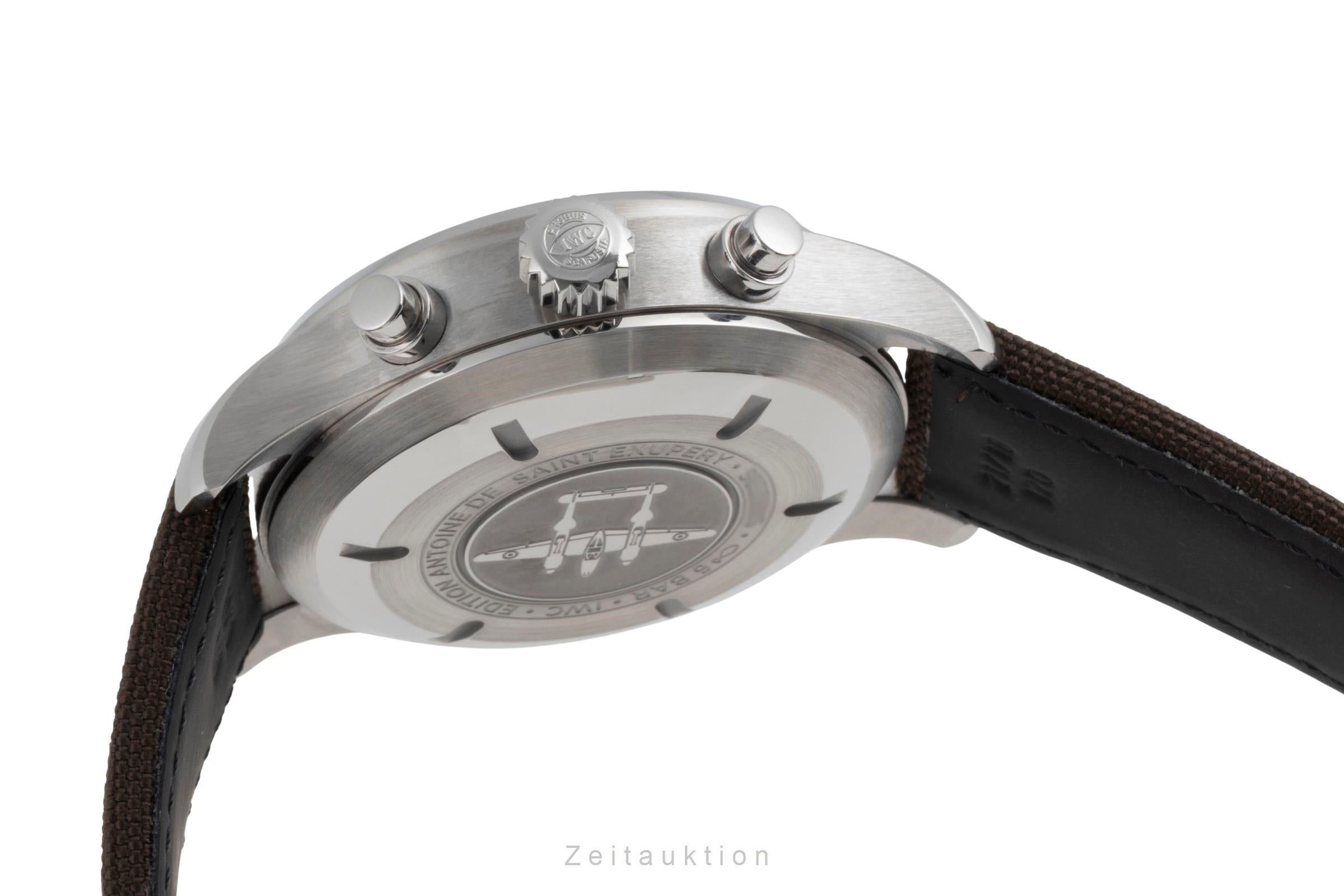 IWC Fliegerchronograph chronographe acier automatique montre pour hommes IW377713 LP: 7800EUR  [2503799]