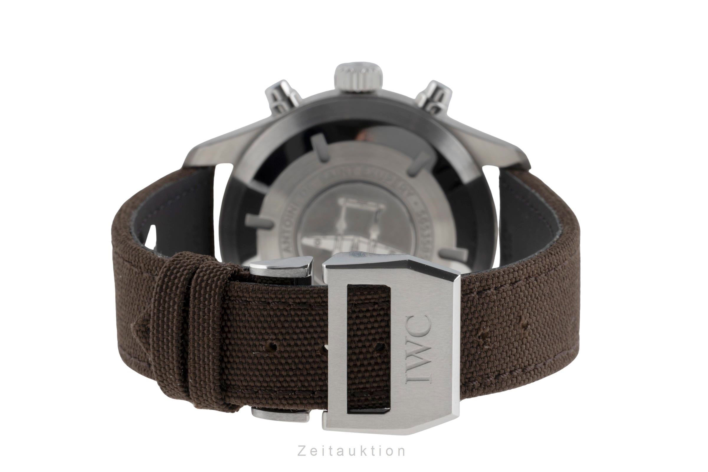 IWC Fliegerchronograph chronographe acier automatique montre pour hommes IW377713 LP: 7800EUR  [2503799]