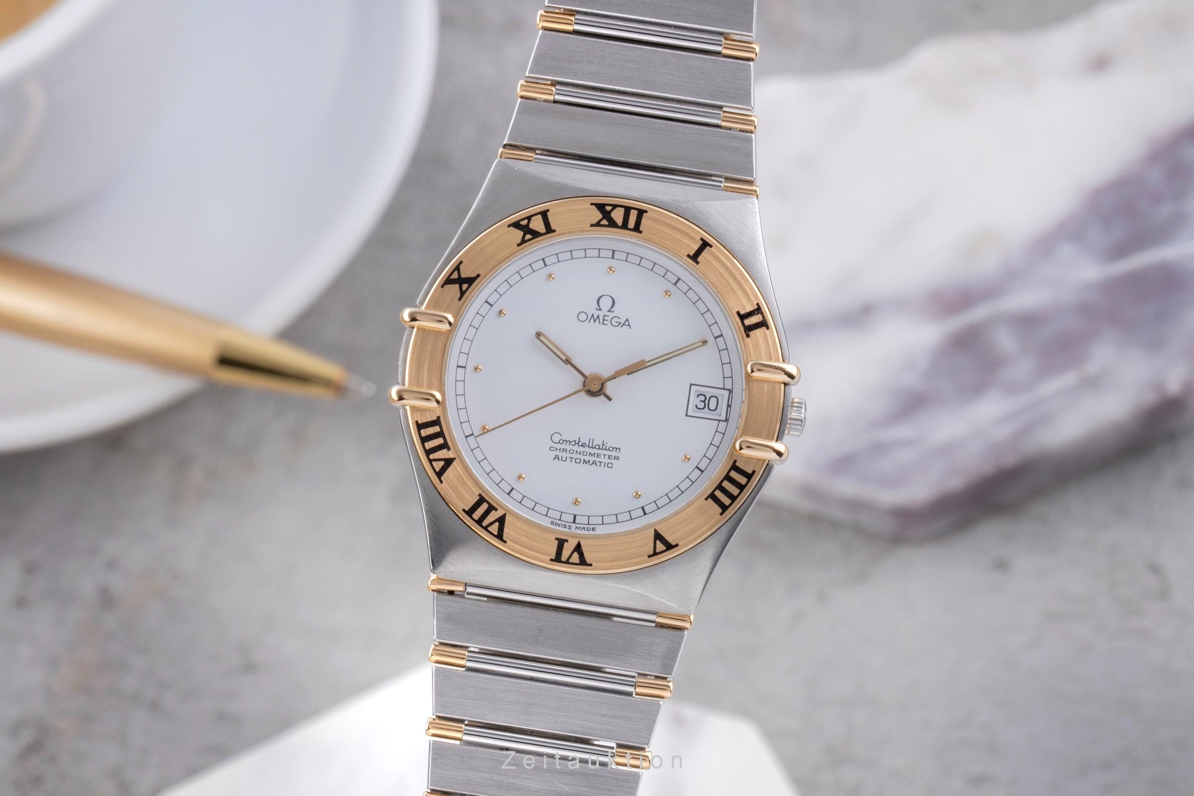 Omega Constellation acier / or  automatique montre pour hommes 368.1075.2  [2503803]