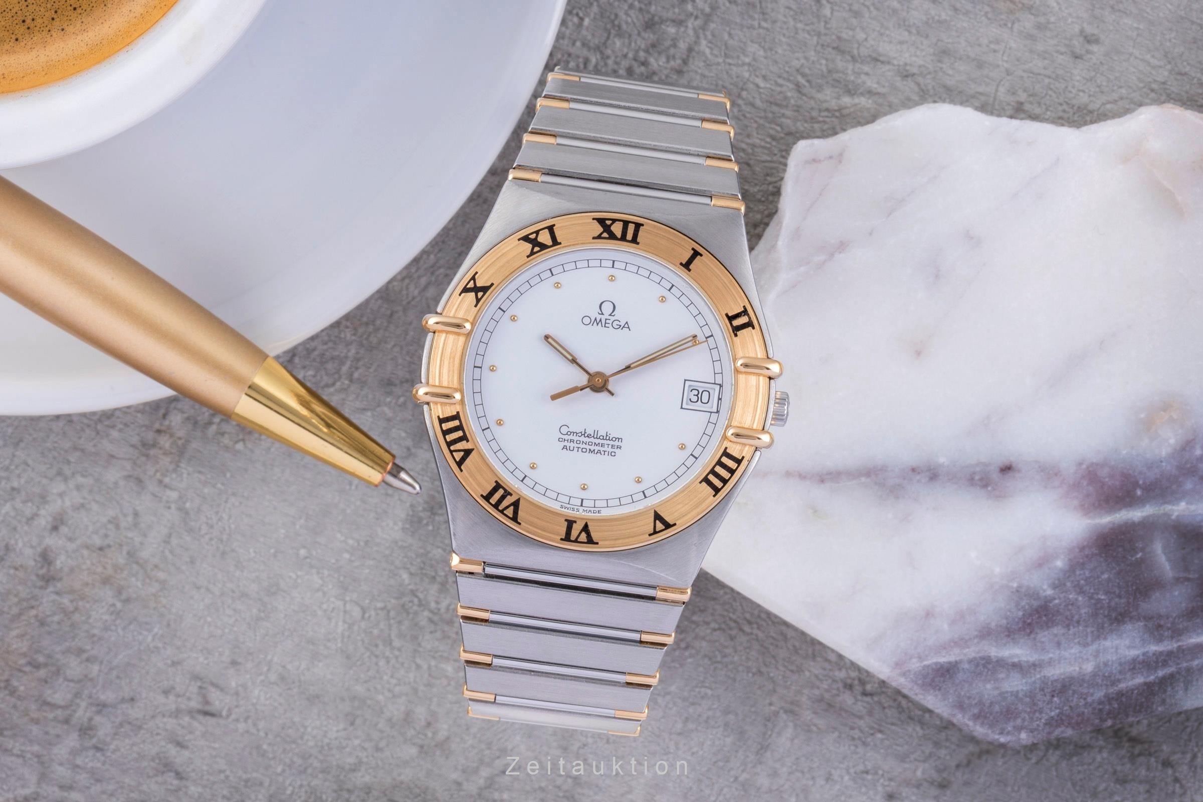 Omega Constellation acciaio / oro automatismo orologio da uomo 368.1075.2  [2503803]