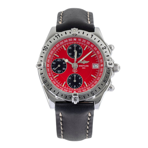 Breitling Chronomat Longitude Red Dial Chronograph Stahl Automatik Ref. A20048 [2503804]
