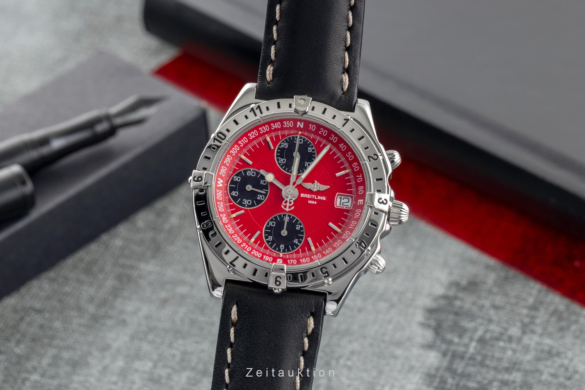 Breitling Longitude chronograph steel automatic Kal. B20 Ref