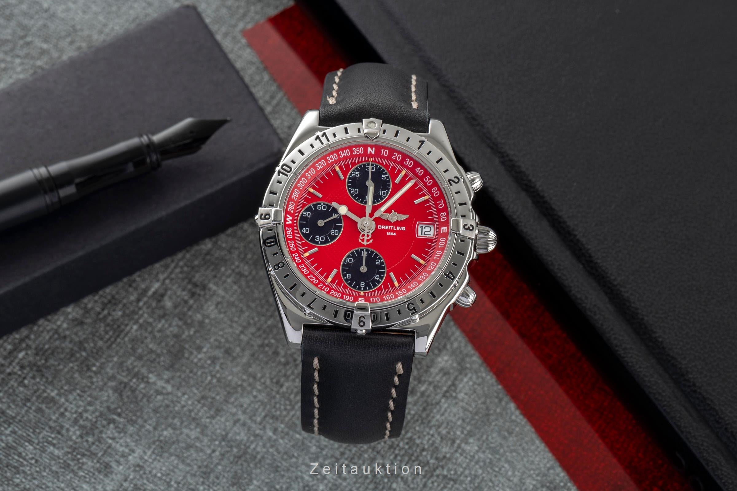 Breitling Chronomat Longitude Red Dial Chronograph Stahl Automatik Ref. A20048 [2503804]
