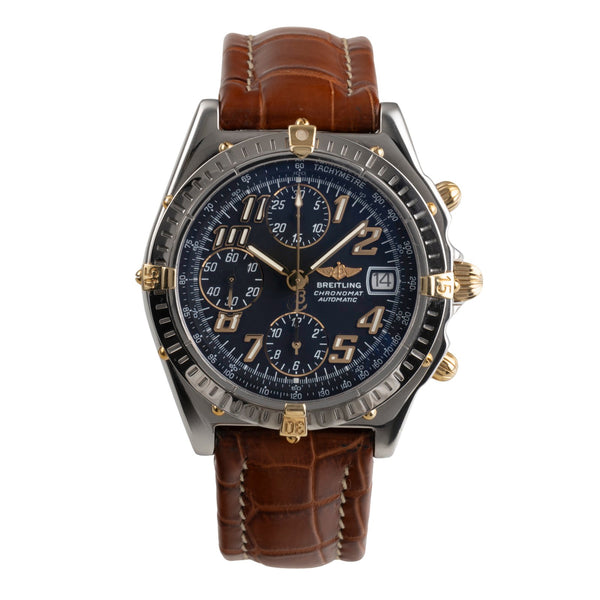 Breitling Chronomat chronographe acier / or  automatique montre pour hommes B13050.1  [2503805]