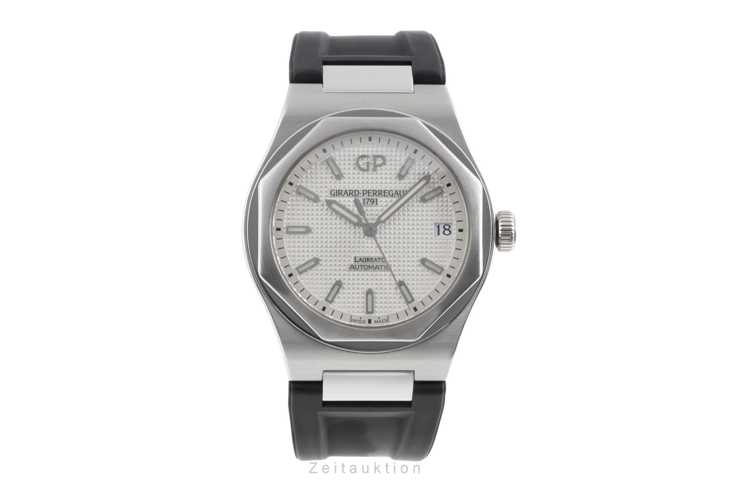 Girard Perregaux Laureato acier automatique montre pour hommes 81010-11-131-BB6A  [2503807]