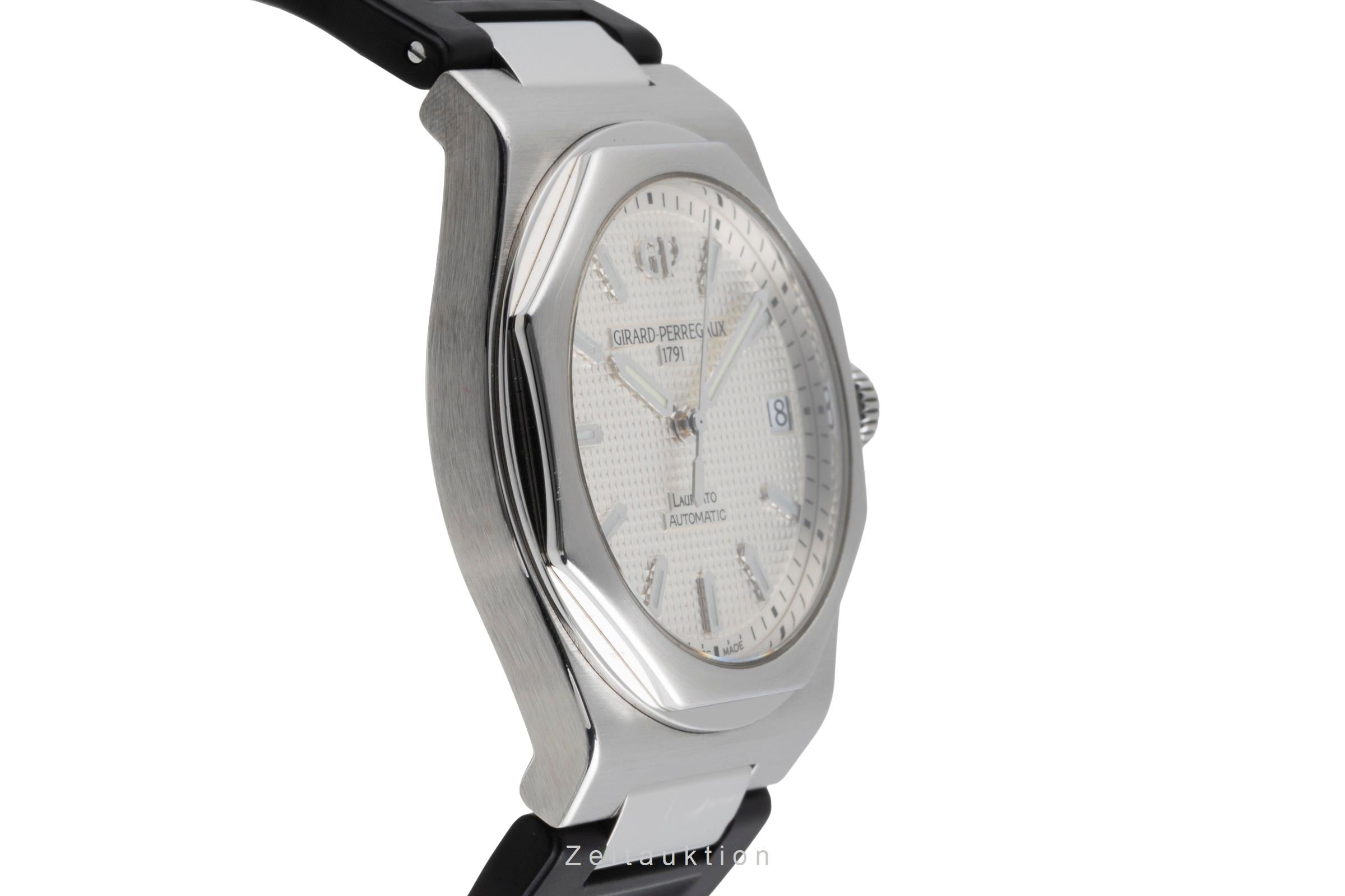 Girard Perregaux Laureato acier automatique montre pour hommes 81010-11-131-BB6A  [2503807]