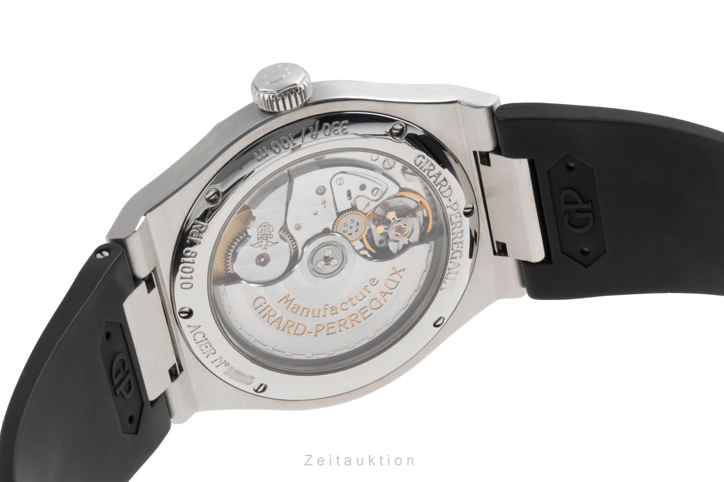 Girard Perregaux Laureato acier automatique montre pour hommes 81010-11-131-BB6A  [2503807]